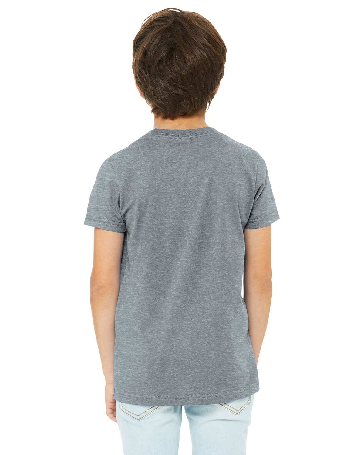 Bella + Canvas BC3001YCVC Youth Heather CVC Tee view 2