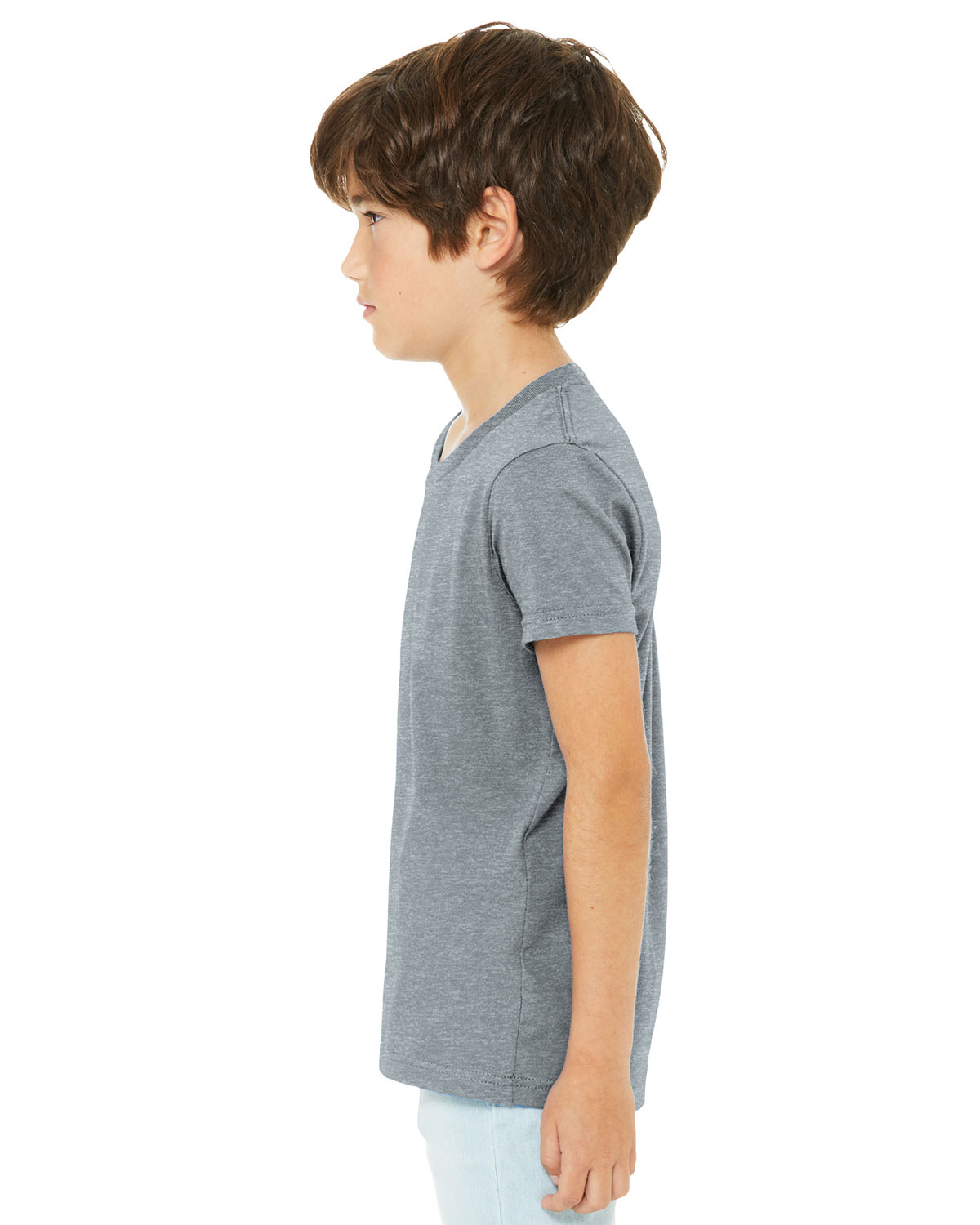 Bella + Canvas BC3001YCVC Youth Heather CVC Tee view 3