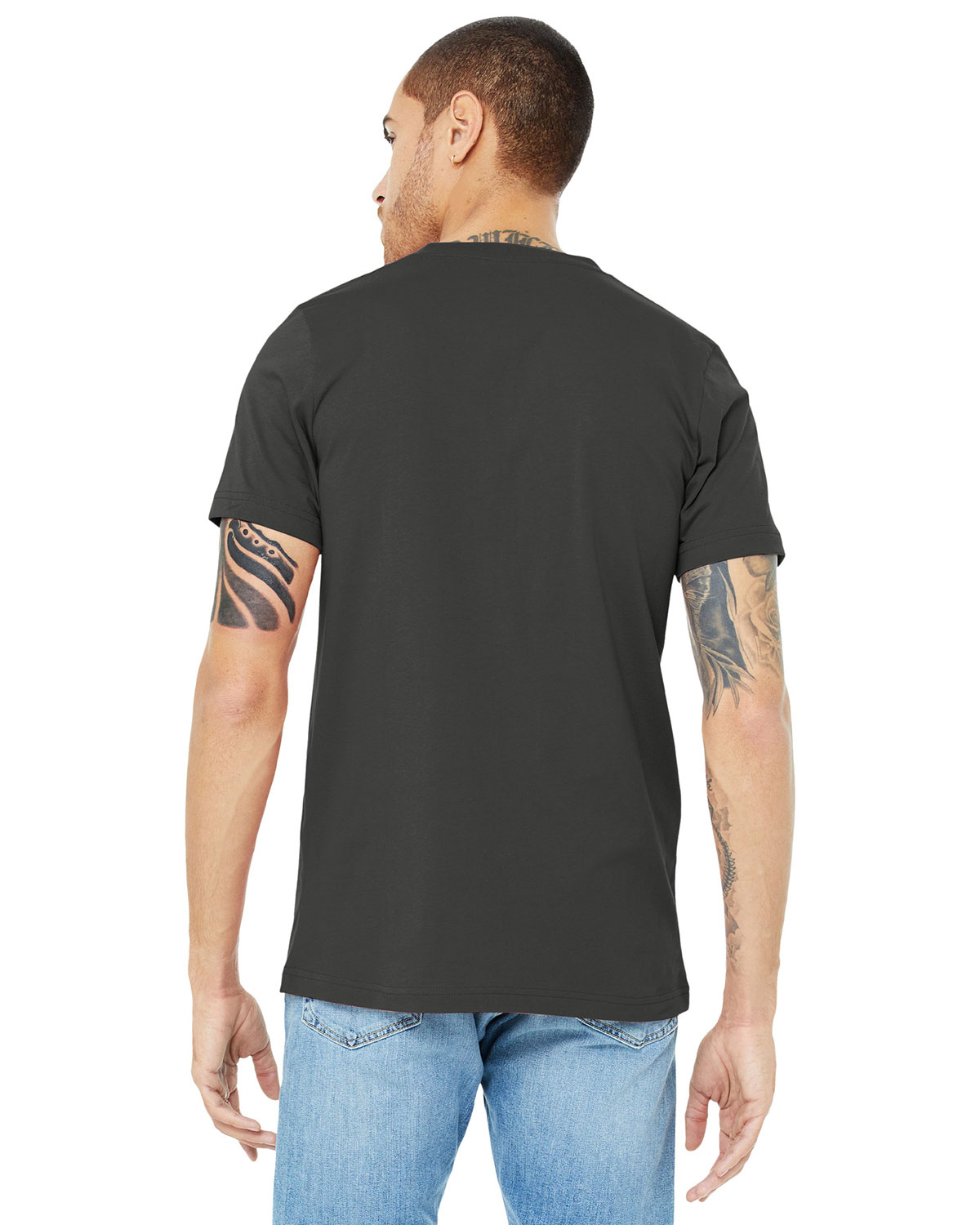 Bella + Canvas BC3005 Unisex Jersey Short Sleeve V-Neck Tee view 2
