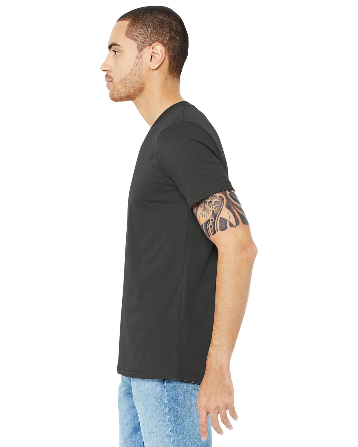 Bella + Canvas BC3005 Unisex Jersey Short Sleeve V-Neck Tee view 3