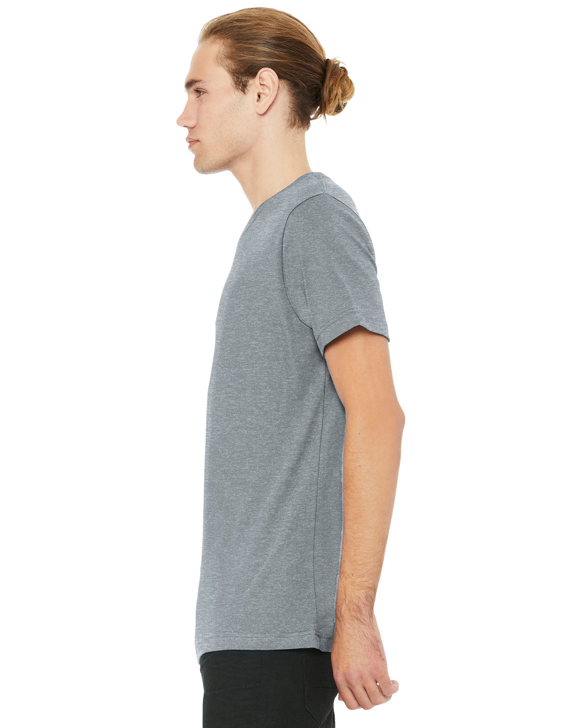 Bella + Canvas BC3005CVC Unisex Heather CVC V-Neck Tee view 3