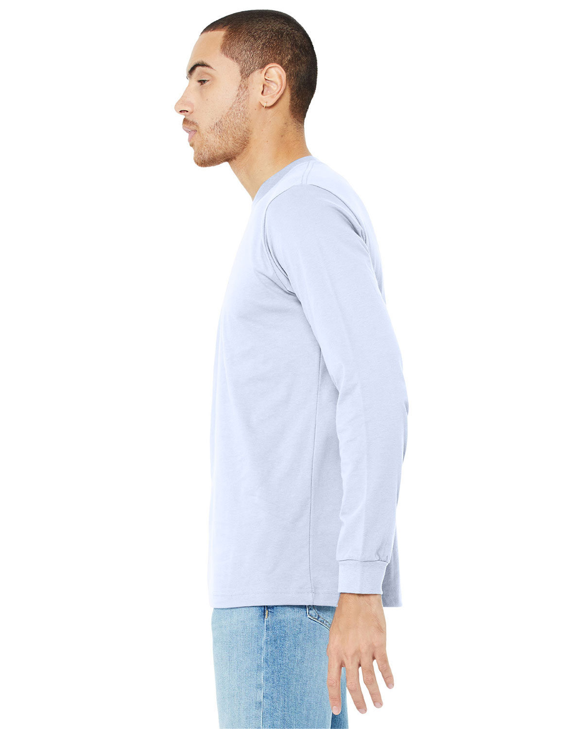 Bella + Canvas BC3501 Unisex Jersey Long Sleeve Tee view 3