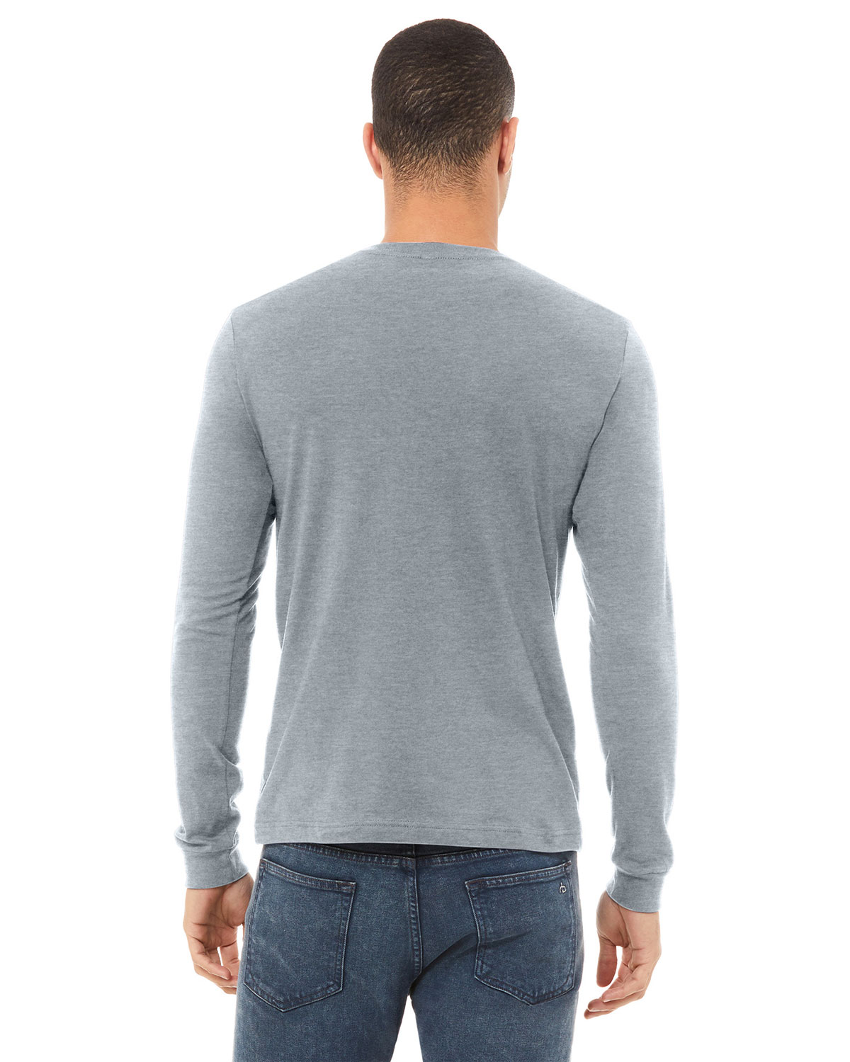 Bella + Canvas BC3501CVC Unisex Heather CVC Long Sleeve Tee view 2