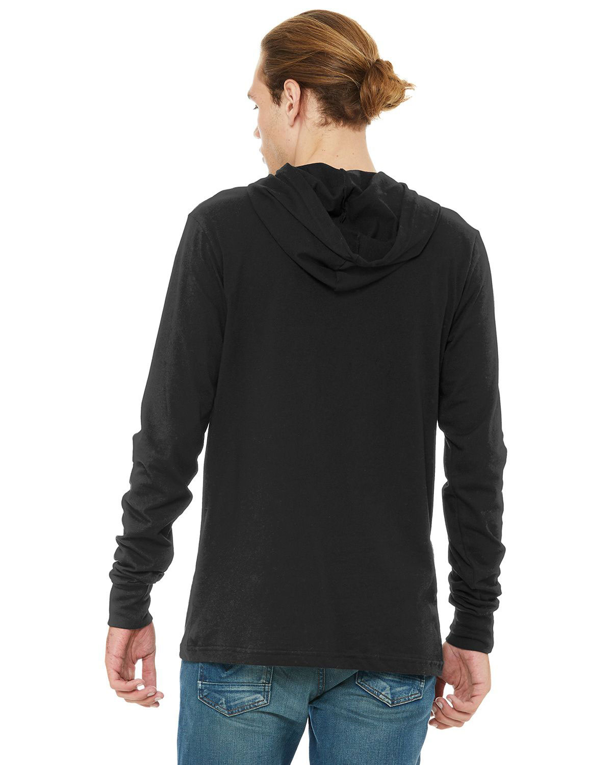 Bella + Canvas BC3512 Unisex Jersey Long Sleeve Hoodie view 2