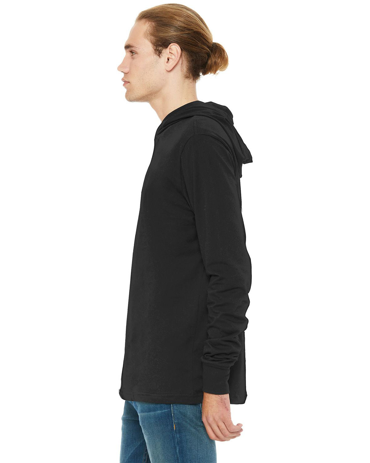 Bella + Canvas BC3512 Unisex Jersey Long Sleeve Hoodie view 3