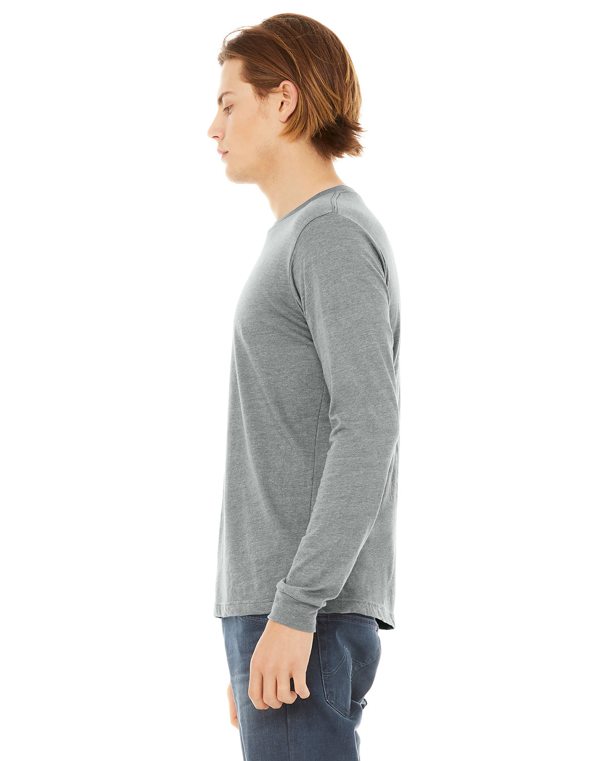 Bella + Canvas BC3513 Unisex Triblend Long Sleeve Tee view 3