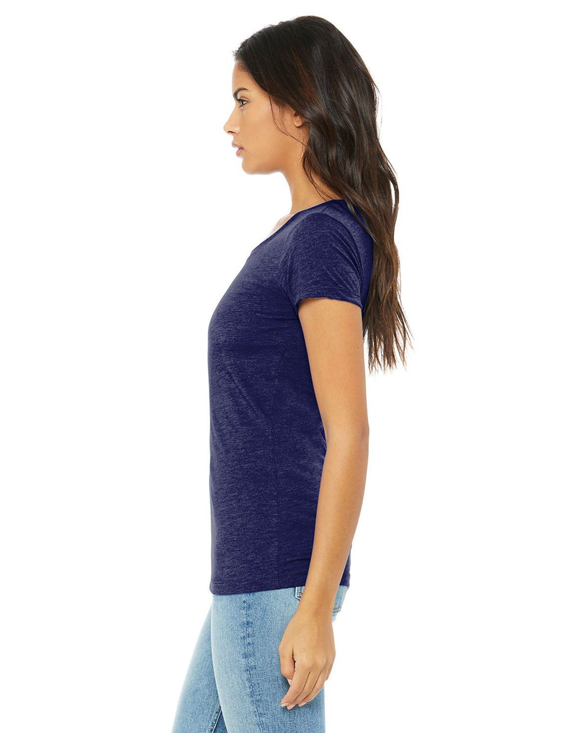 Bella + Canvas BC8413 Women's Triblend Short Sleeve Tee view 3