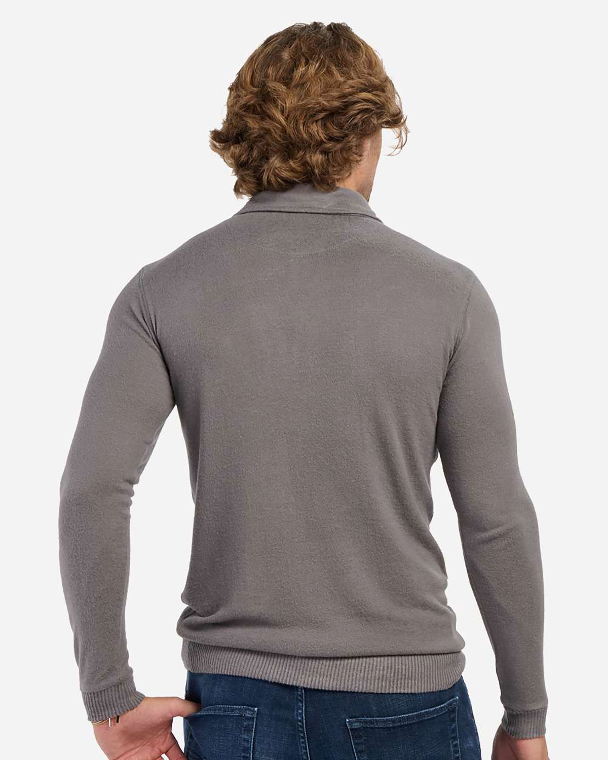 Boxercraft BM1101 Men's Cuddle Sweater Polo view 2