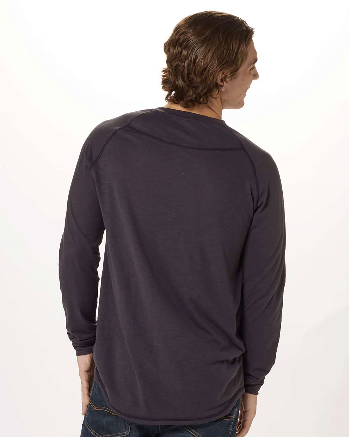 Boxercraft BM3101 Unisex Henley Long Sleeve T-Shirt view 2