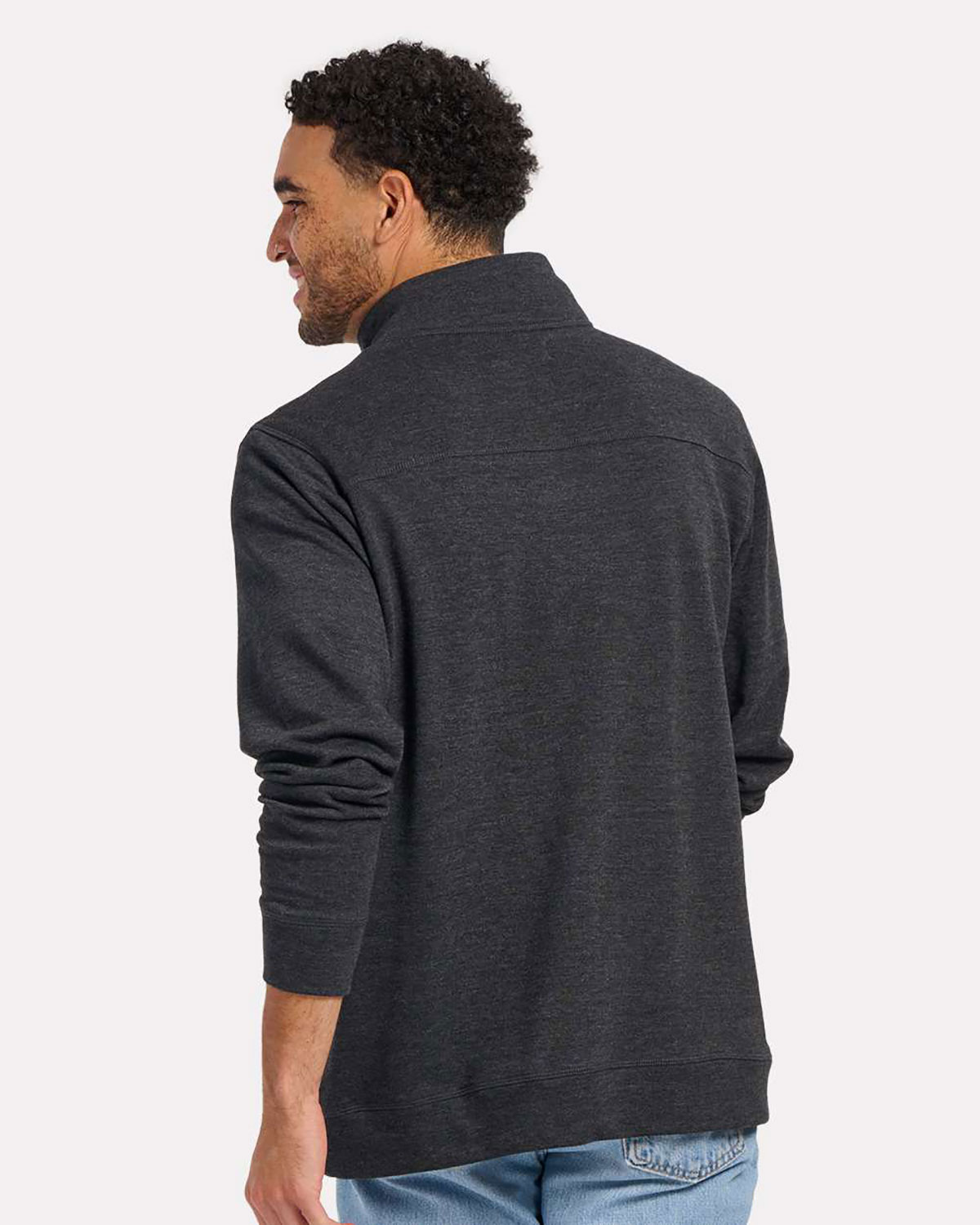 Boxercraft BM5209 Men's French Terry Button Pullover view 2