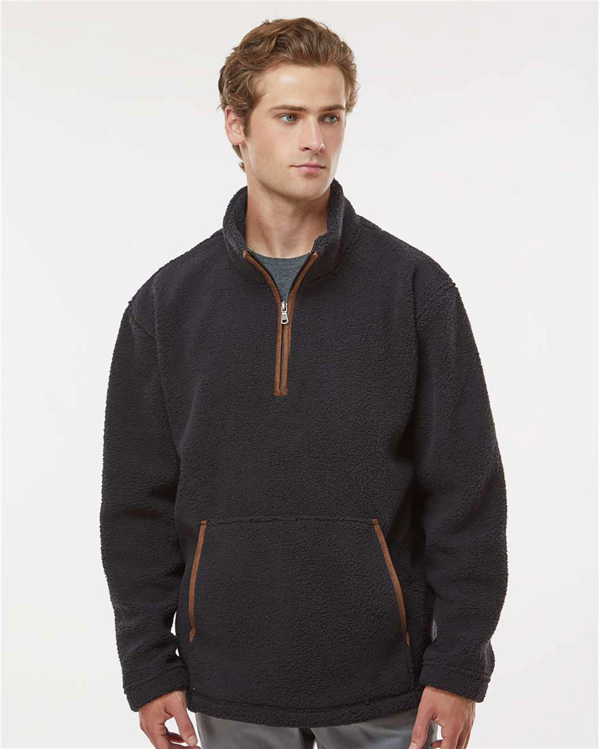 Boxercraft BM8510 Men's Everest Fleece Quarter-Zip Pullover