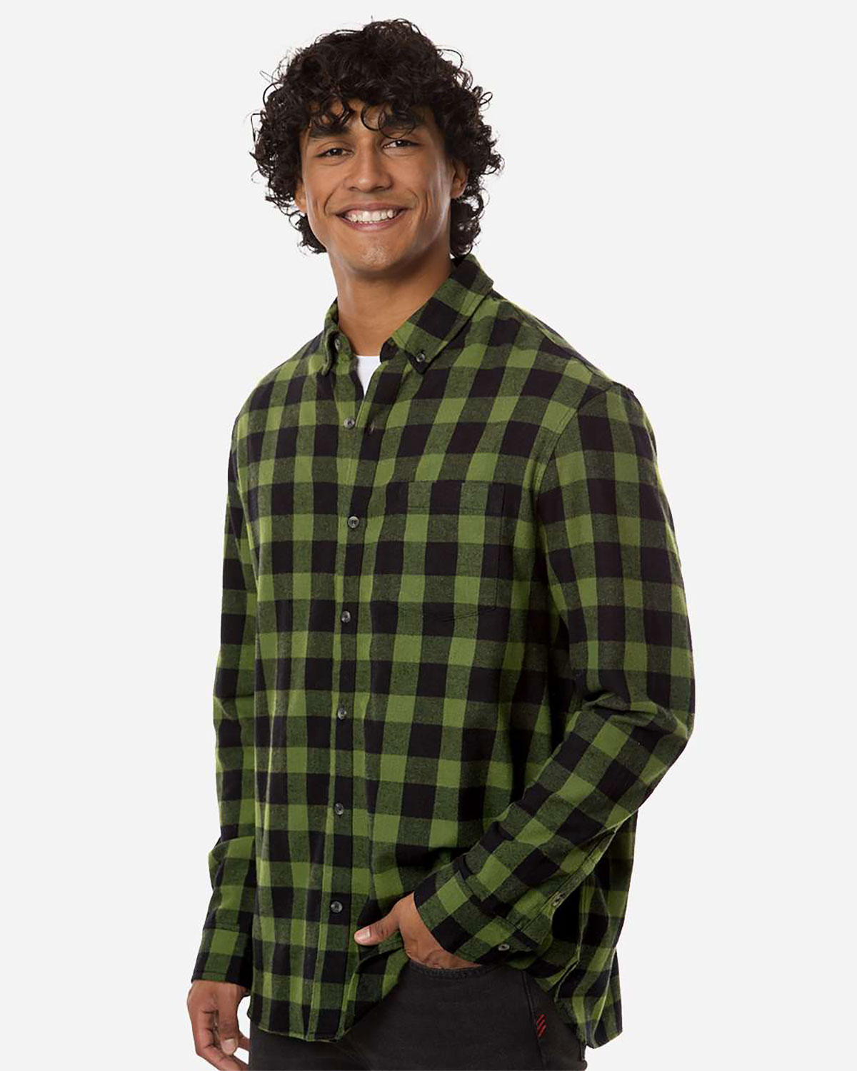 Boxercraft BU7401 Men's Flannel Button Down Shirt view 3