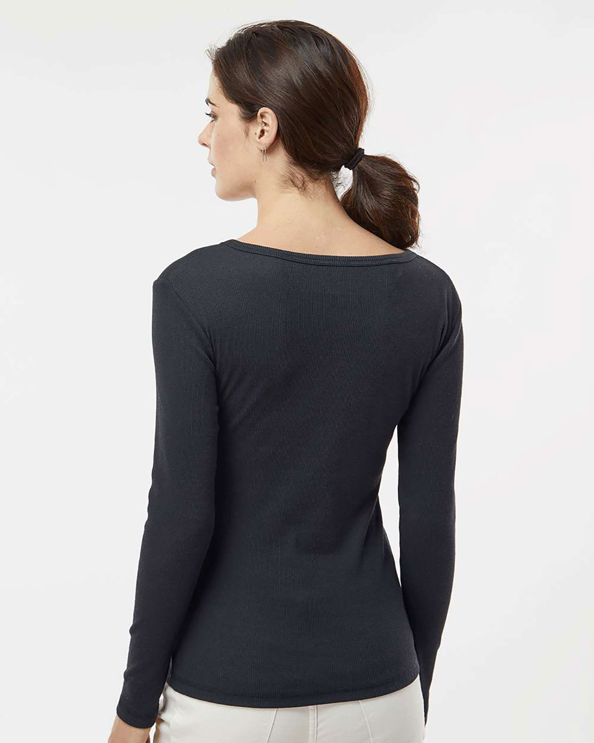 Boxercraft BW2402 Women's Harper Long Sleeve Henley view 2