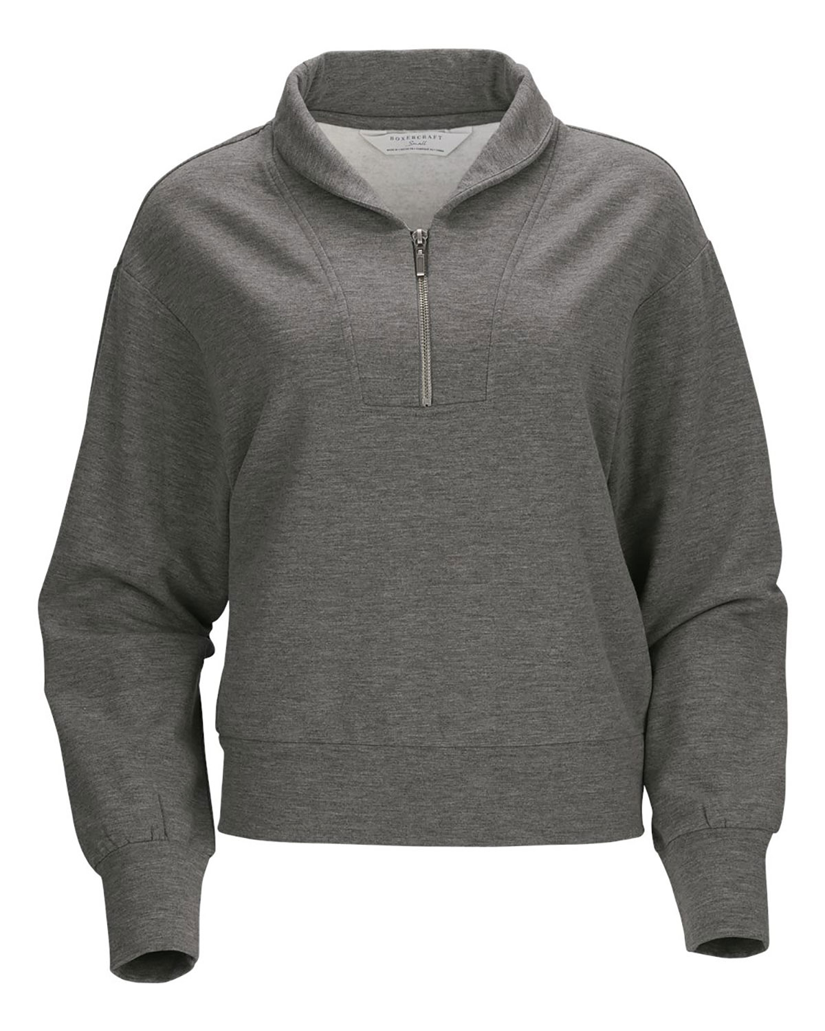 Boxercraft BW5205 Women's Dream Crop Fleece Quarter-Zip