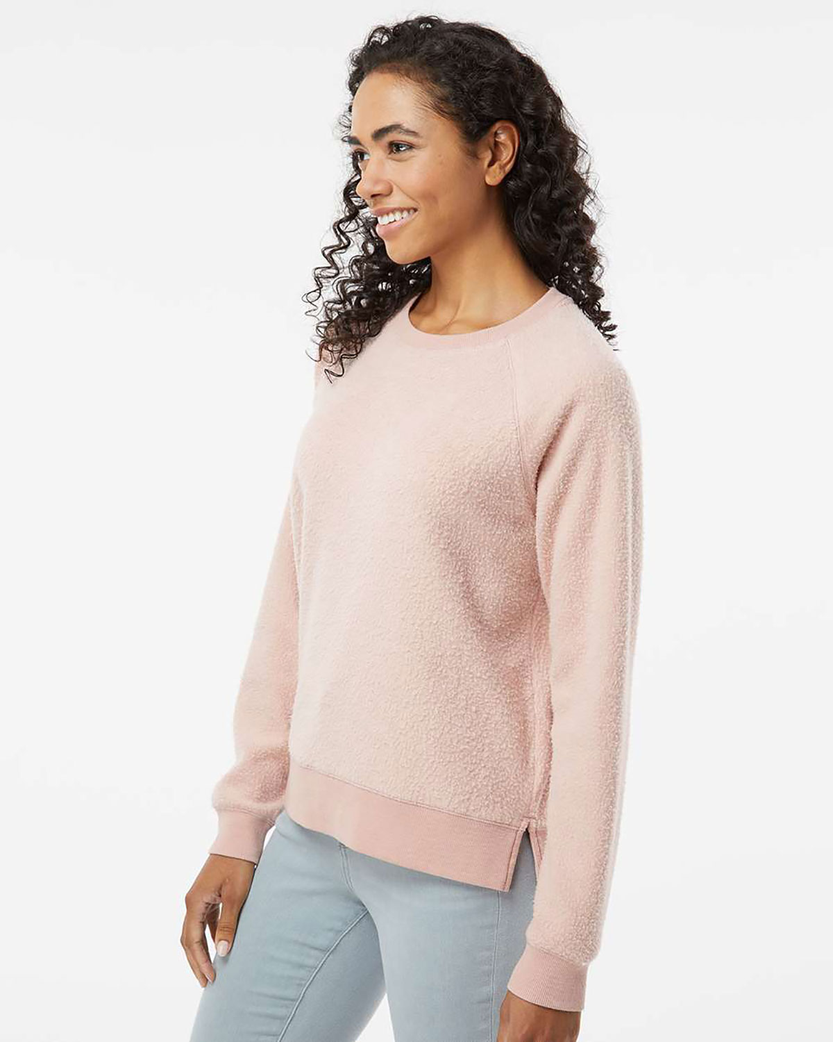 Boxercraft K01 Women's Fleece Out Crewneck Pullover view 3