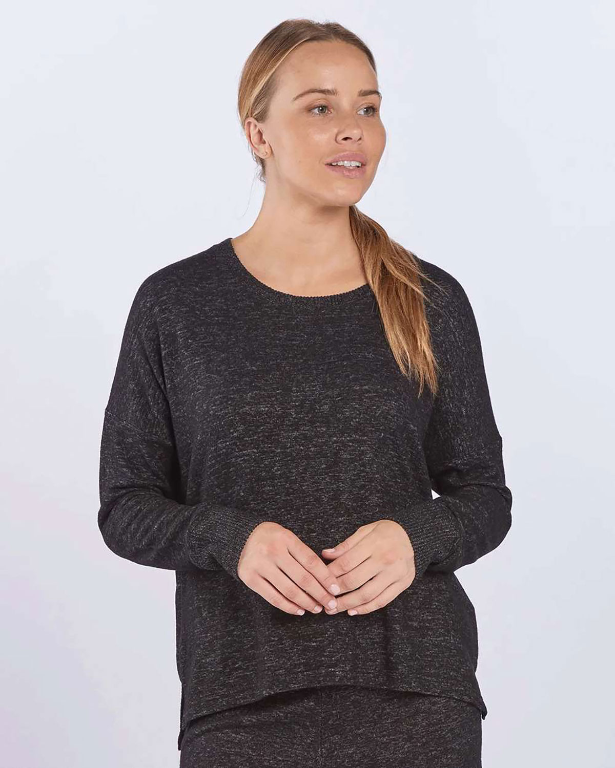 Boxercraft L06 Women's Cuddle Fleece Boxy Crewneck Pullover