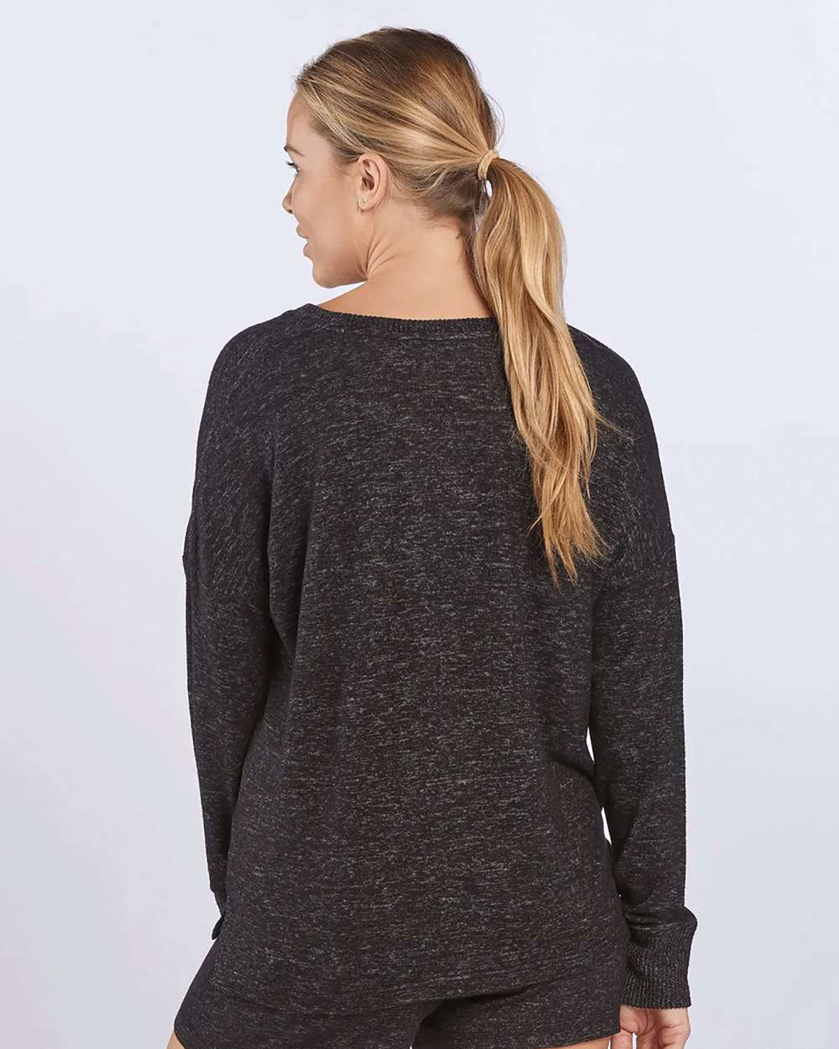 Boxercraft L06 Women's Cuddle Fleece Boxy Crewneck Pullover view 2