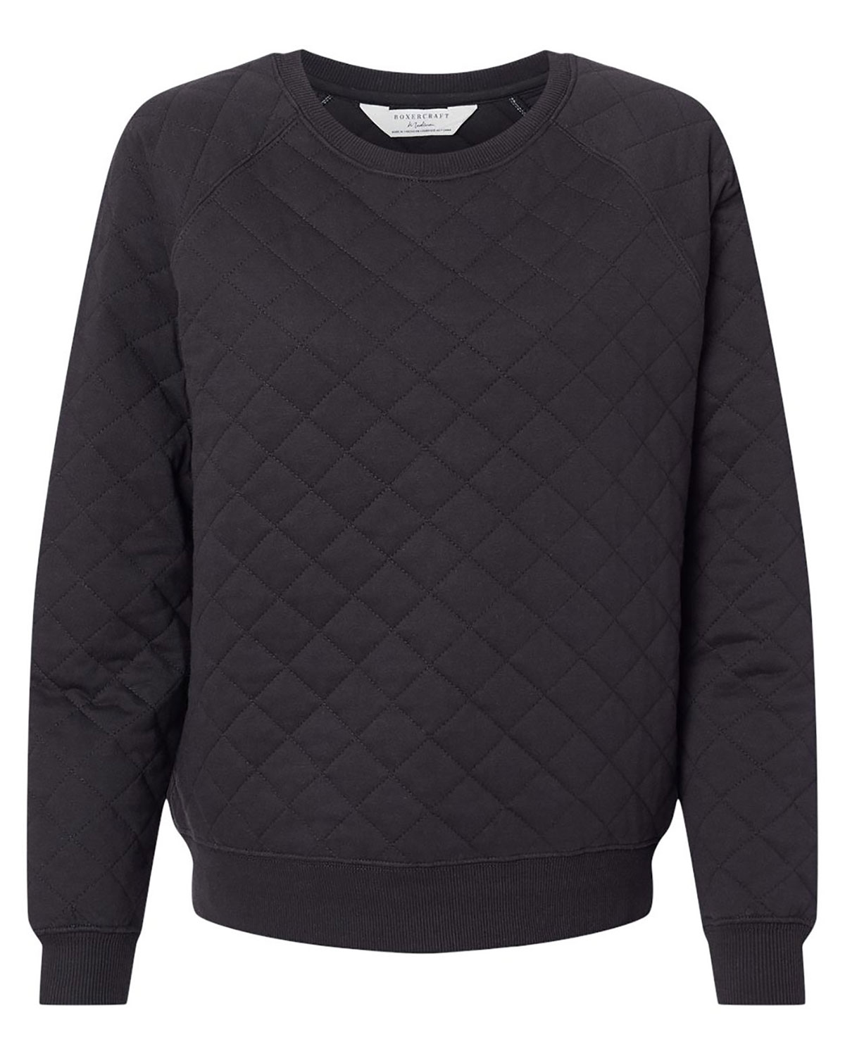 Boxercraft R08 Women's Quilted Crewneck Pullover