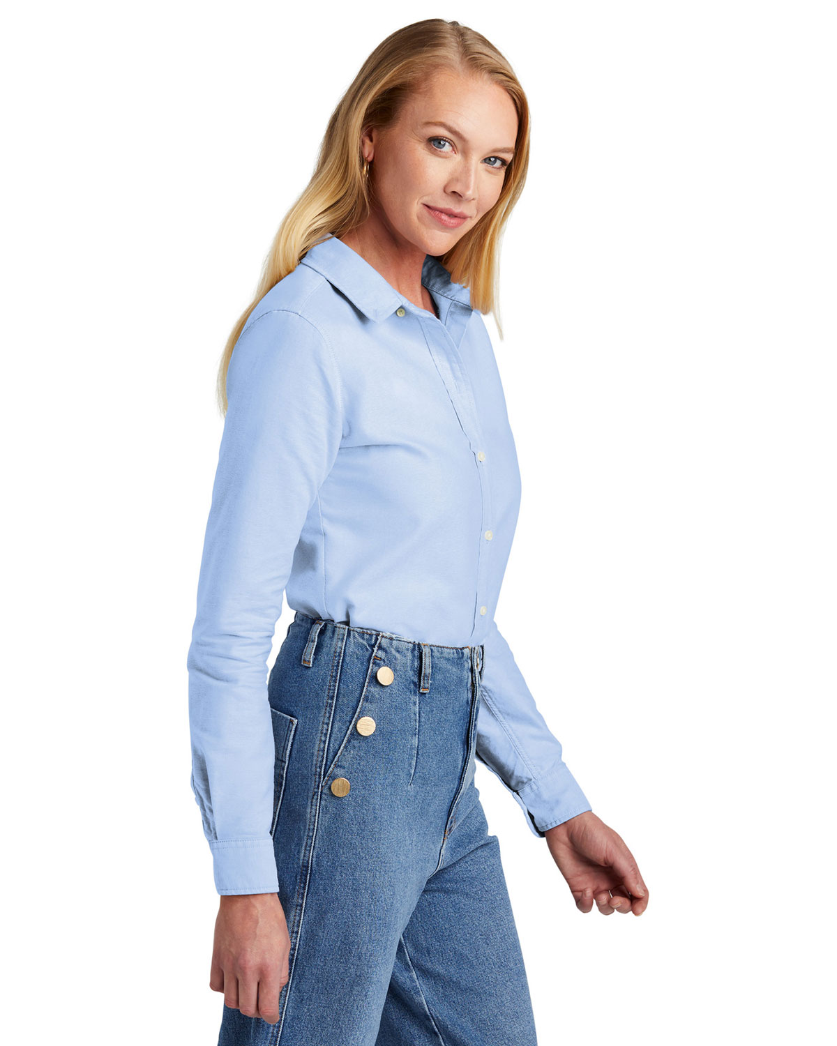 Brooks Brothers BB18005 Women's Casual Oxford Cloth Shirt view 3