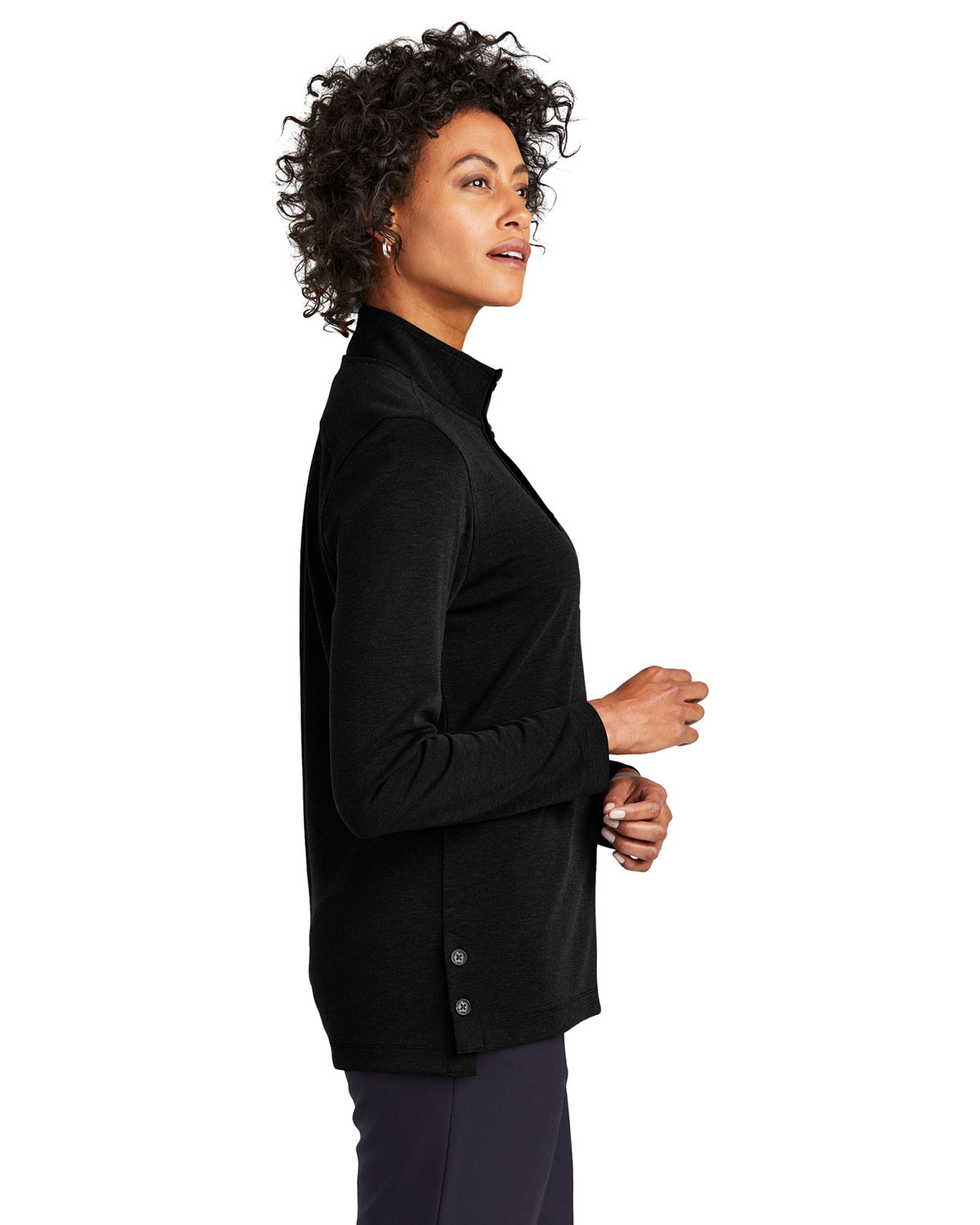 Brooks Brothers BB18203 Women's Mid-Layer Stretch 1/2-Button view 3