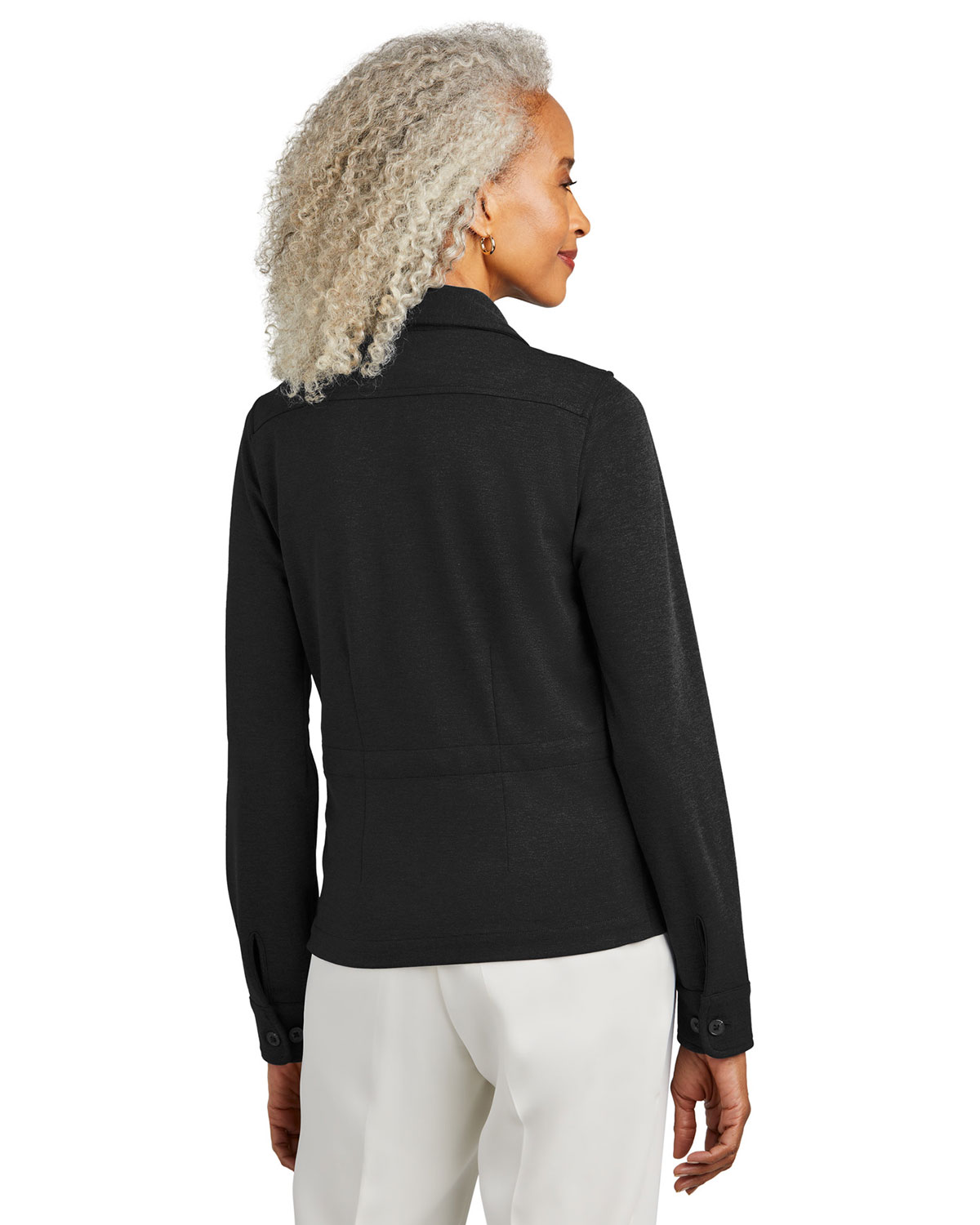 Brooks Brothers BB18205 Women's Mid-Layer Stretch Button Jacket view 2