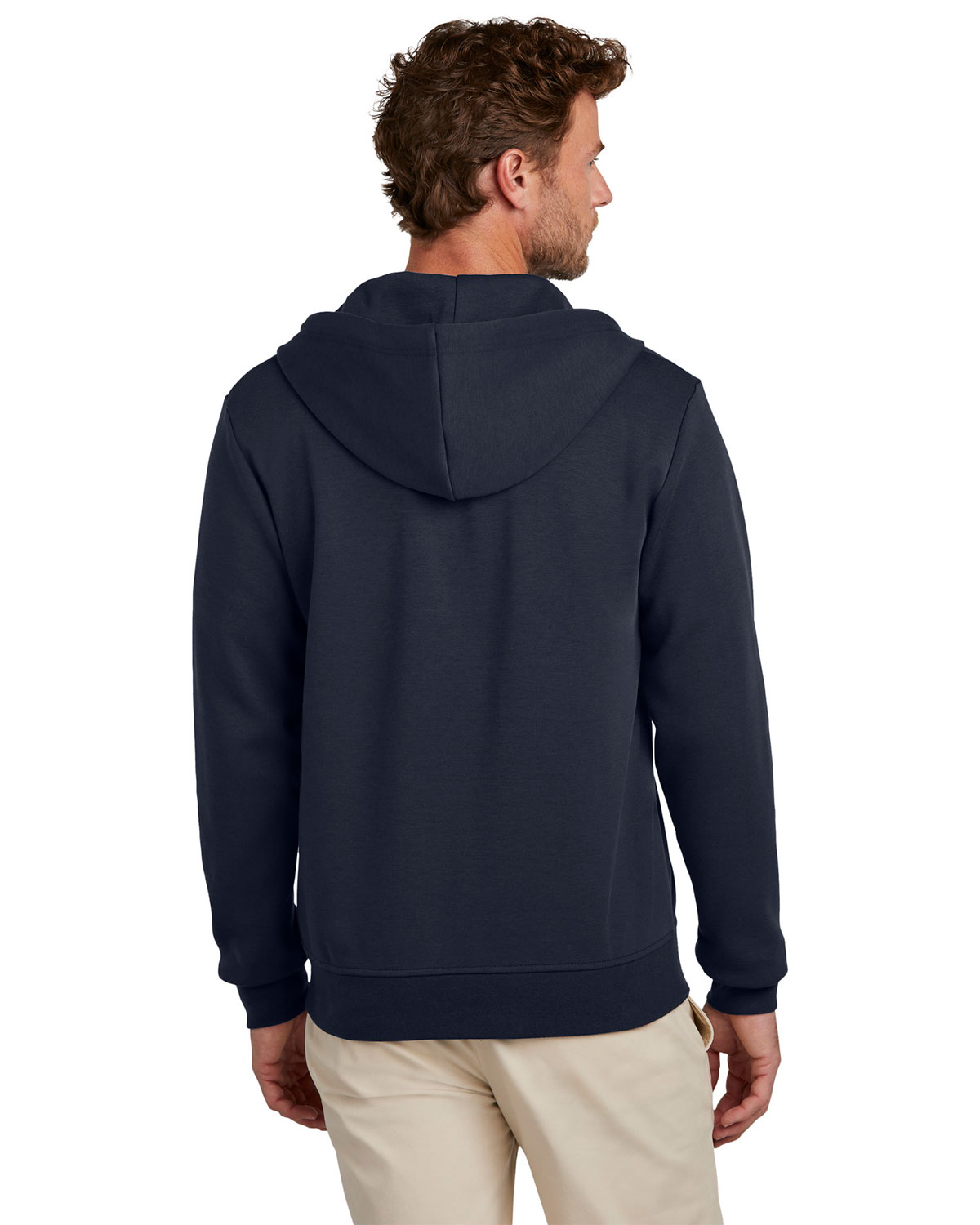 Brooks Brothers BB18208 Double-Knit Full-Zip Hoodie view 2