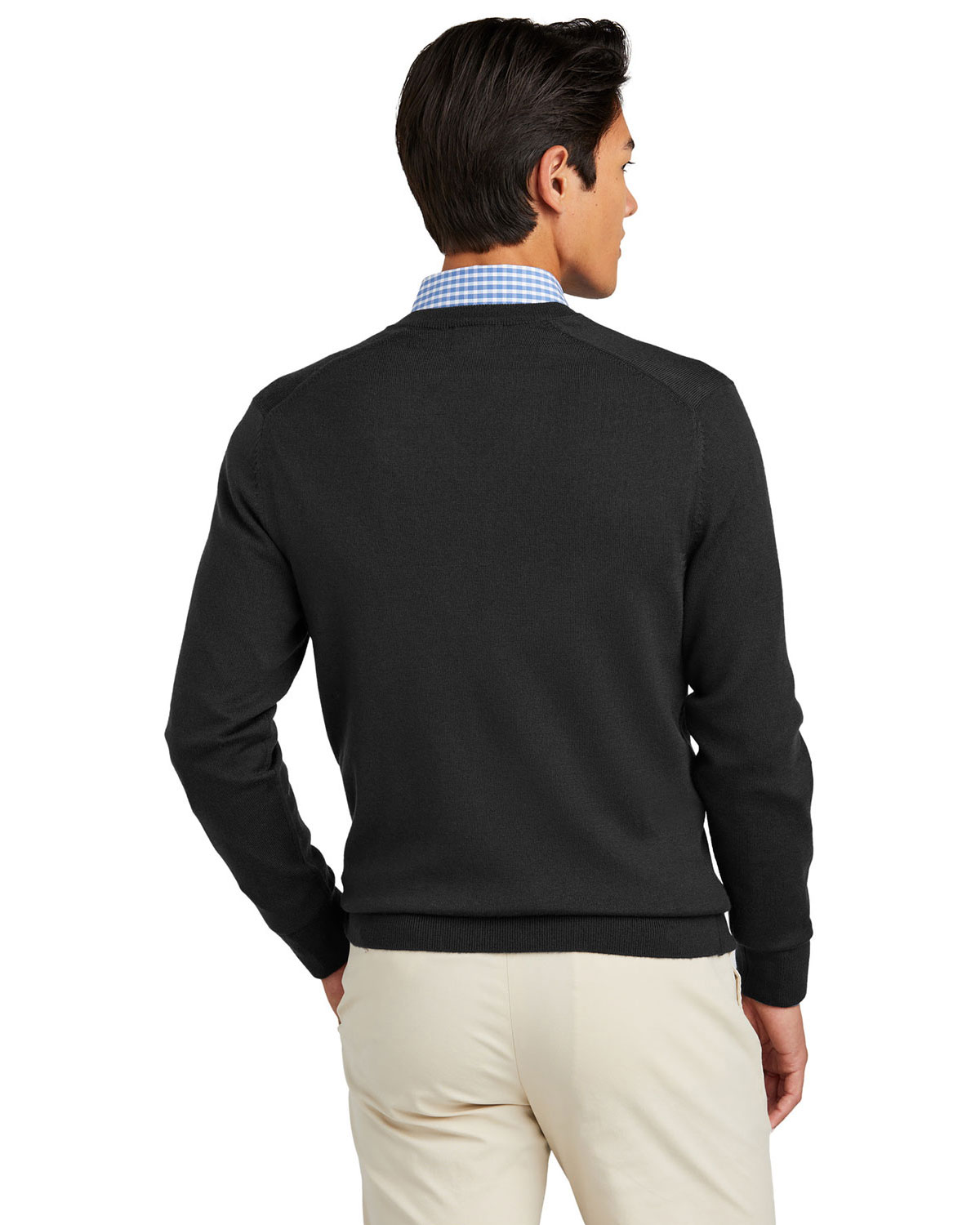 Brooks Brothers BB18410 Washable Merino V-Neck Sweater view 2