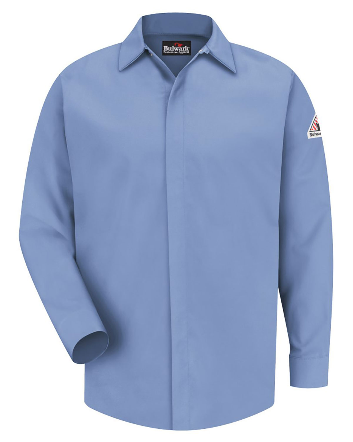 Bulwark SLS2 Men's Concealed-Gripper Pocketless Work Shirt