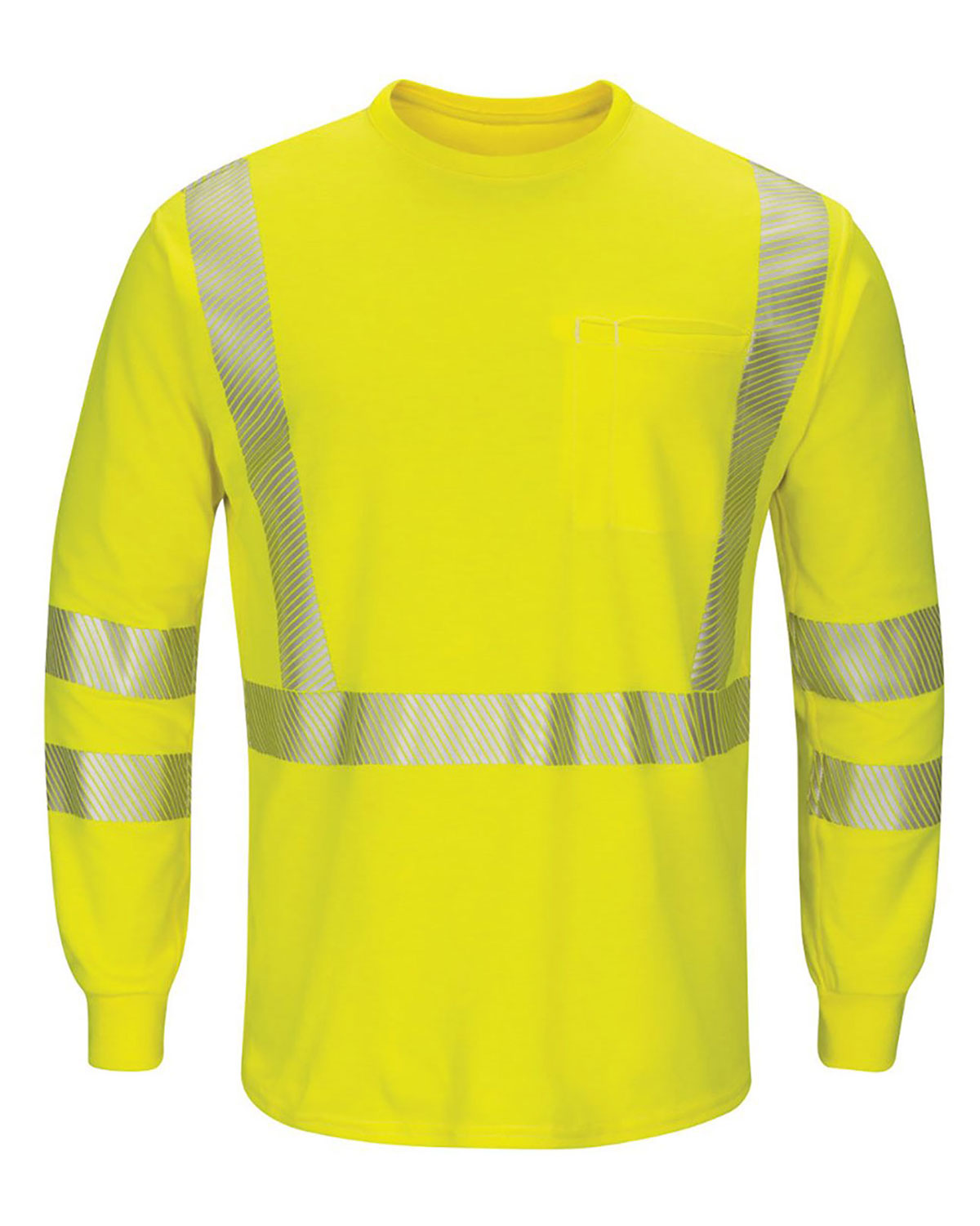 Bulwark SMK8 Men's Hi-Visibility Lightweight Long Sleeve T-Shirt