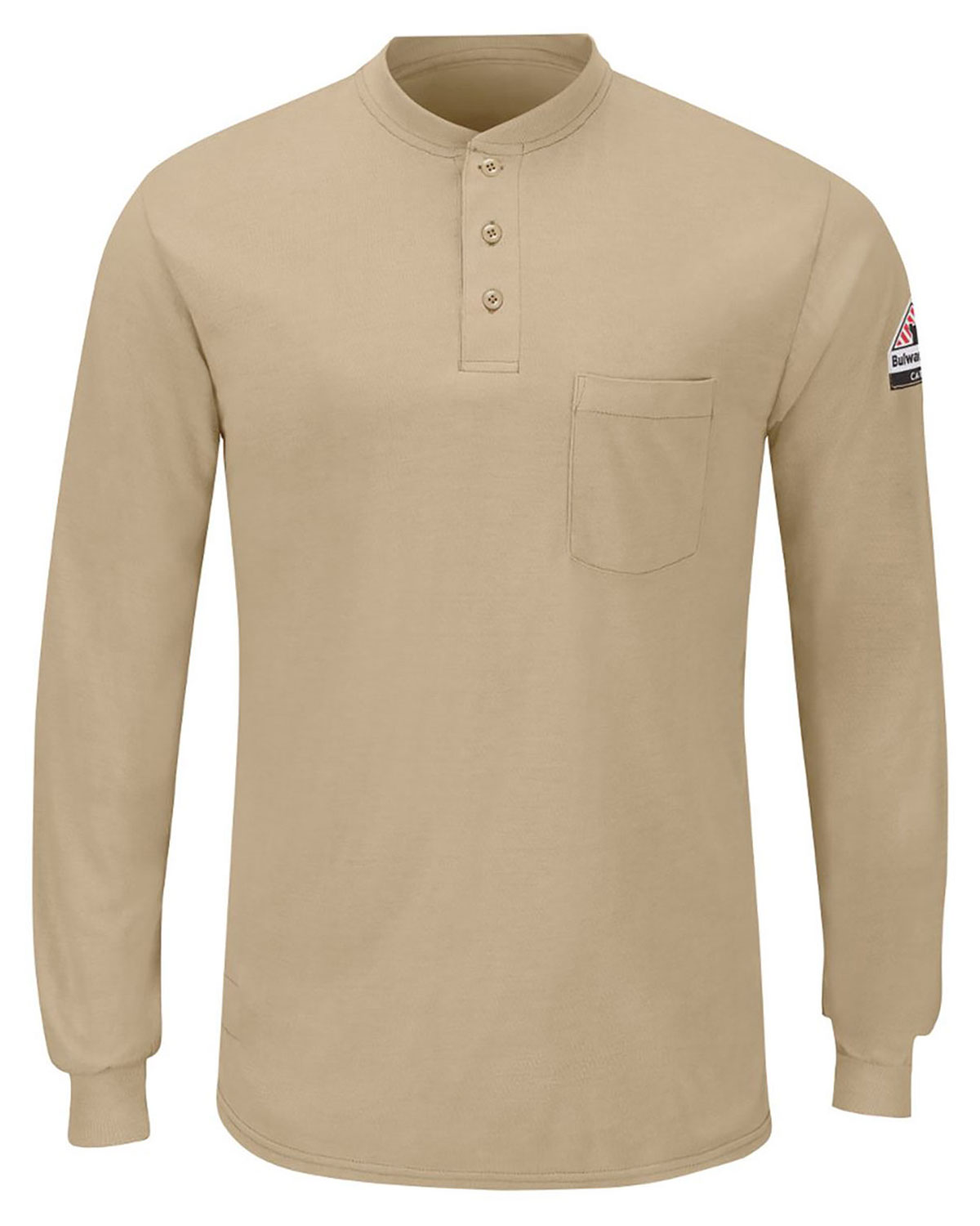 Bulwark SML8 Men's Long Sleeve Henley