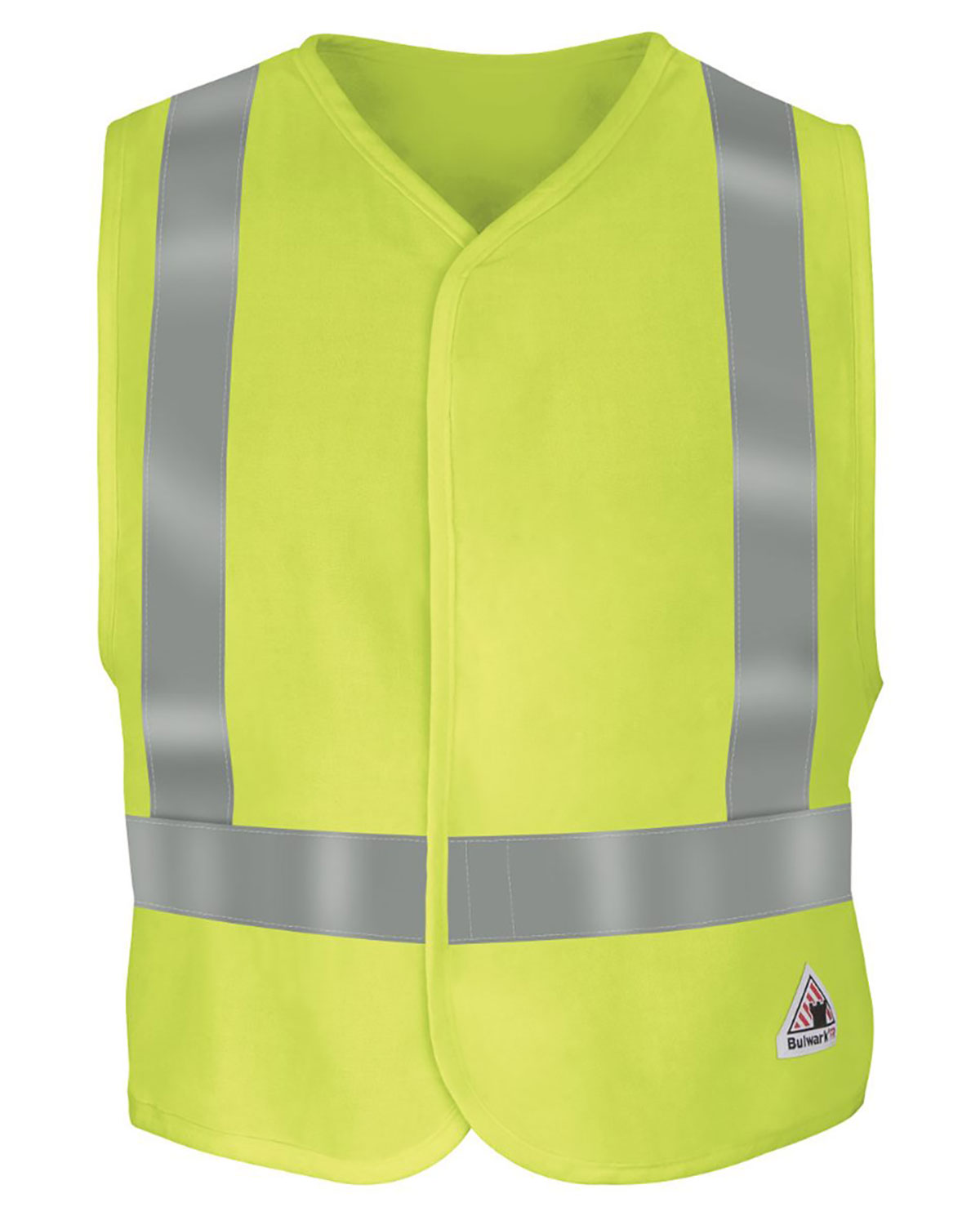 Bulwark VMV4HV Men's Men's Hi-Visibility Flame-Resistant Safety Vest