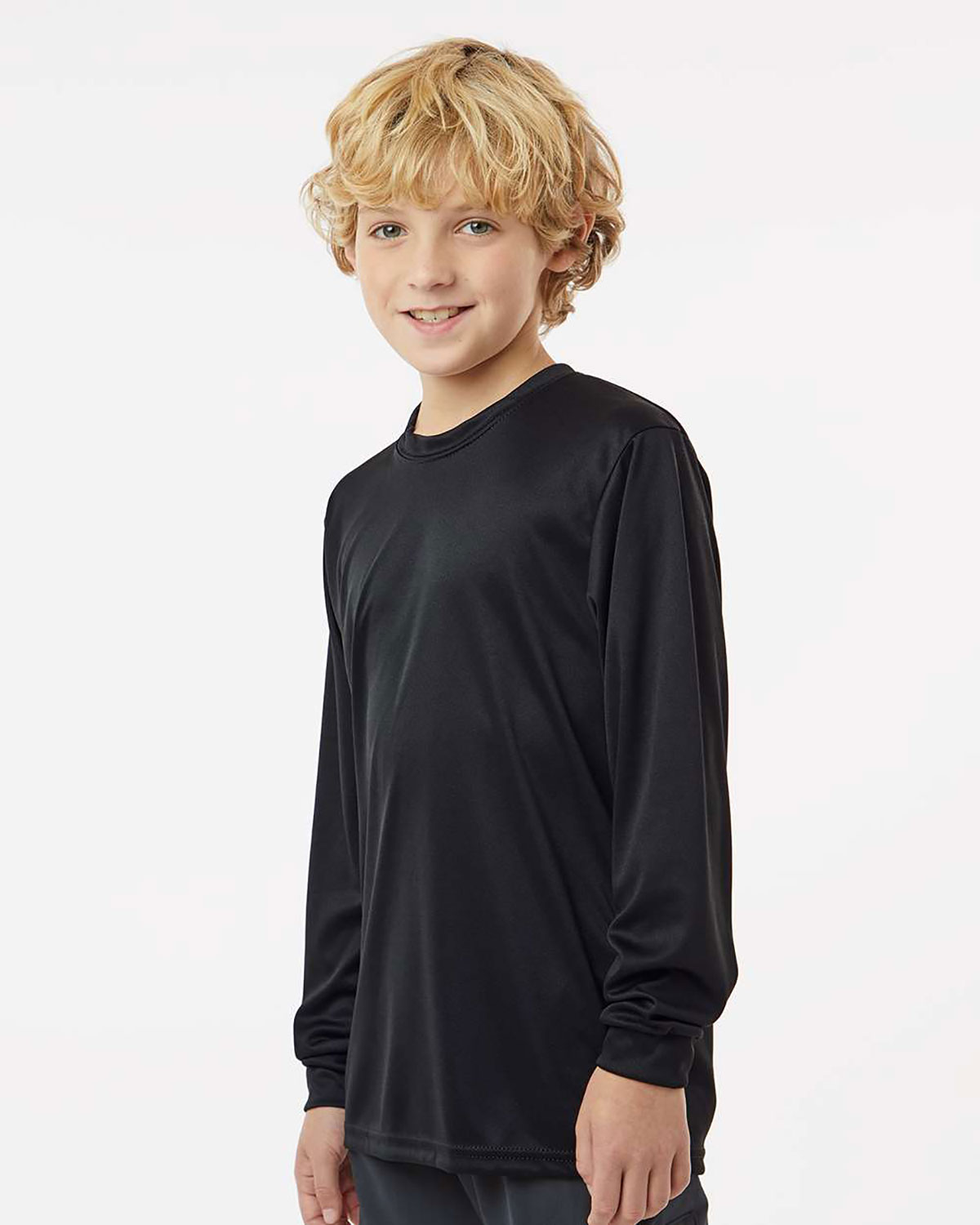 C2 Sport 5204 Youth Performance Long Sleeve T-Shirt view 3