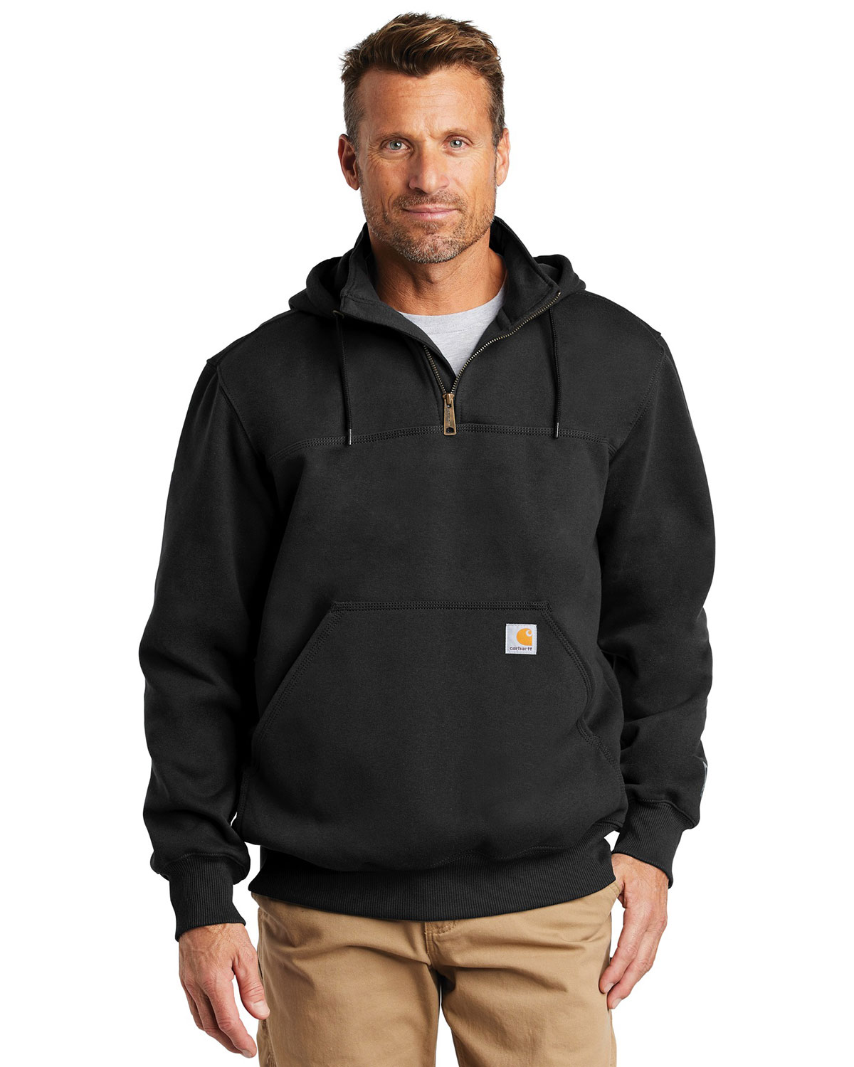 Carhartt CT100617 Rain Defender Paxton Heavyweight Hooded Zip Mock Sweatshirt
