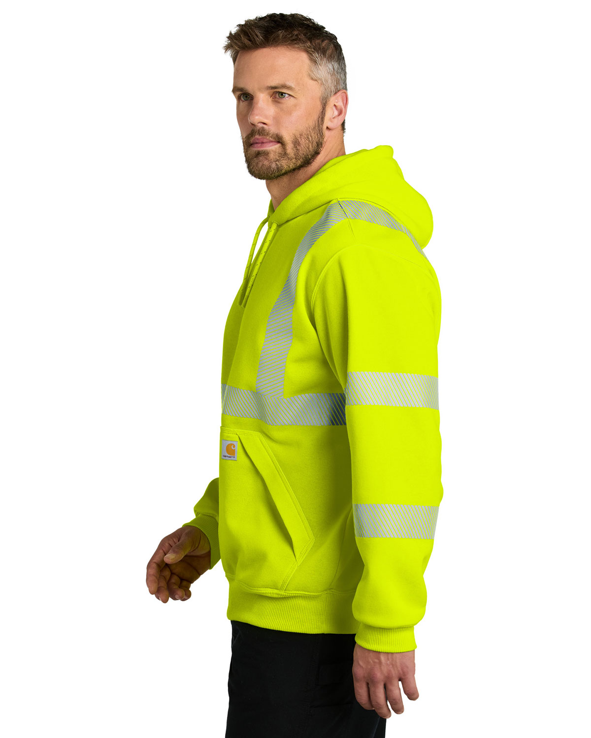 Carhartt CT104987 ANSI 107 Class 3 Hooded Sweatshirt view 3