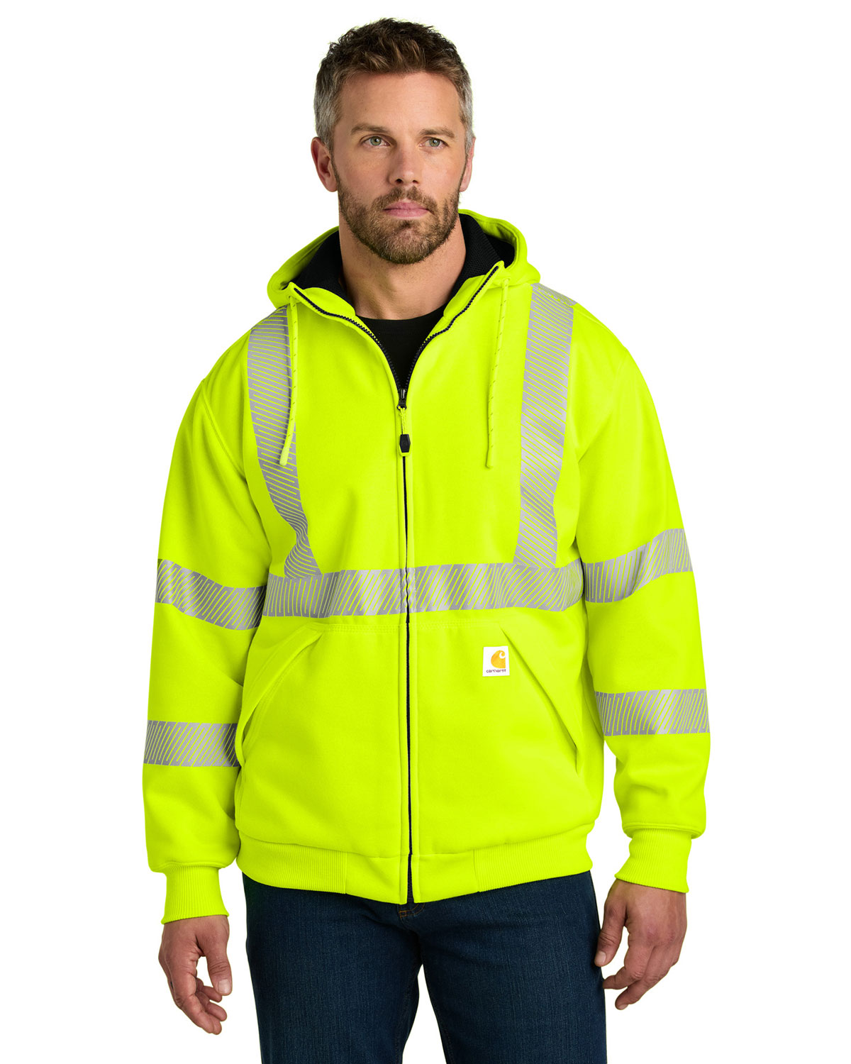 Carhartt CT104988 ANSI 107 Class 3 Lined Full-Zip Sweatshirt
