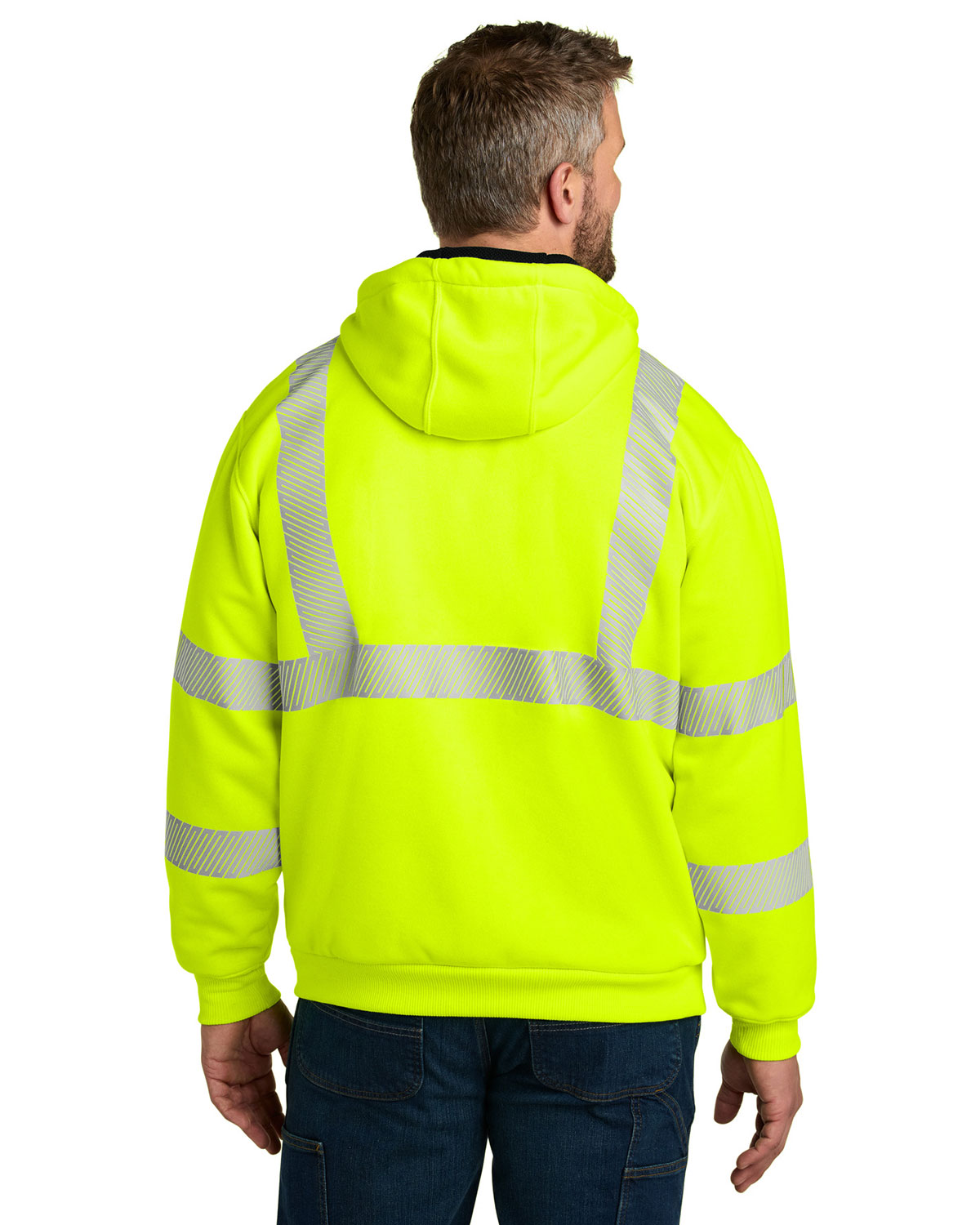 Carhartt CT104988 ANSI 107 Class 3 Lined Full-Zip Sweatshirt view 2