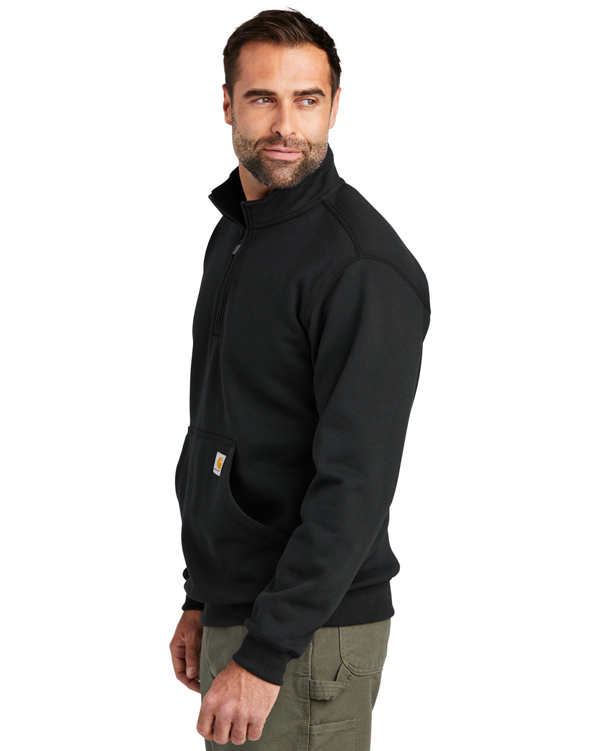 Carhartt CT105294 Midweight 1/4-Zip Mock Neck Sweatshirt view 3