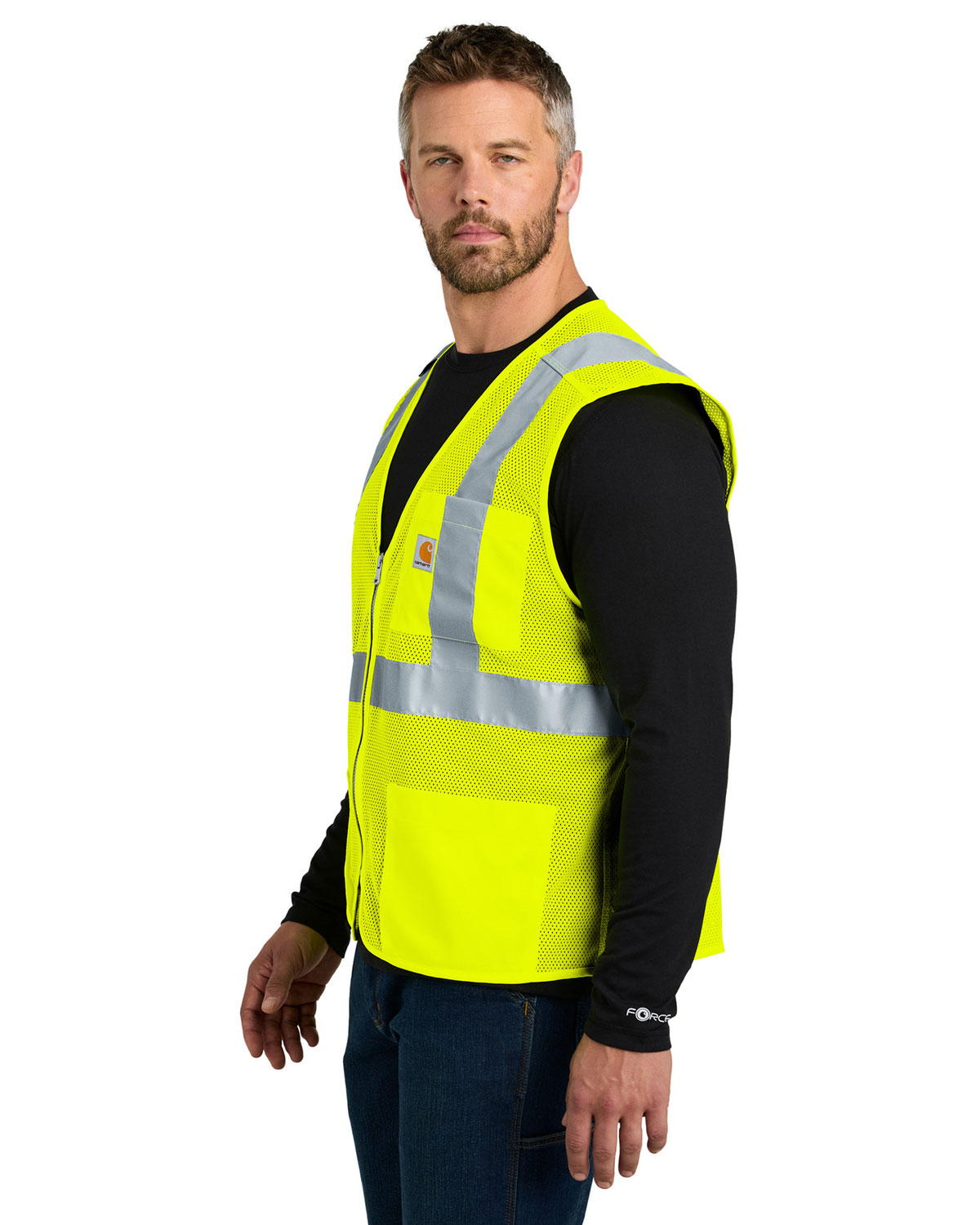 Carhartt CT106171 ANSI Class 2 Mesh Zip-Front Vest view 3