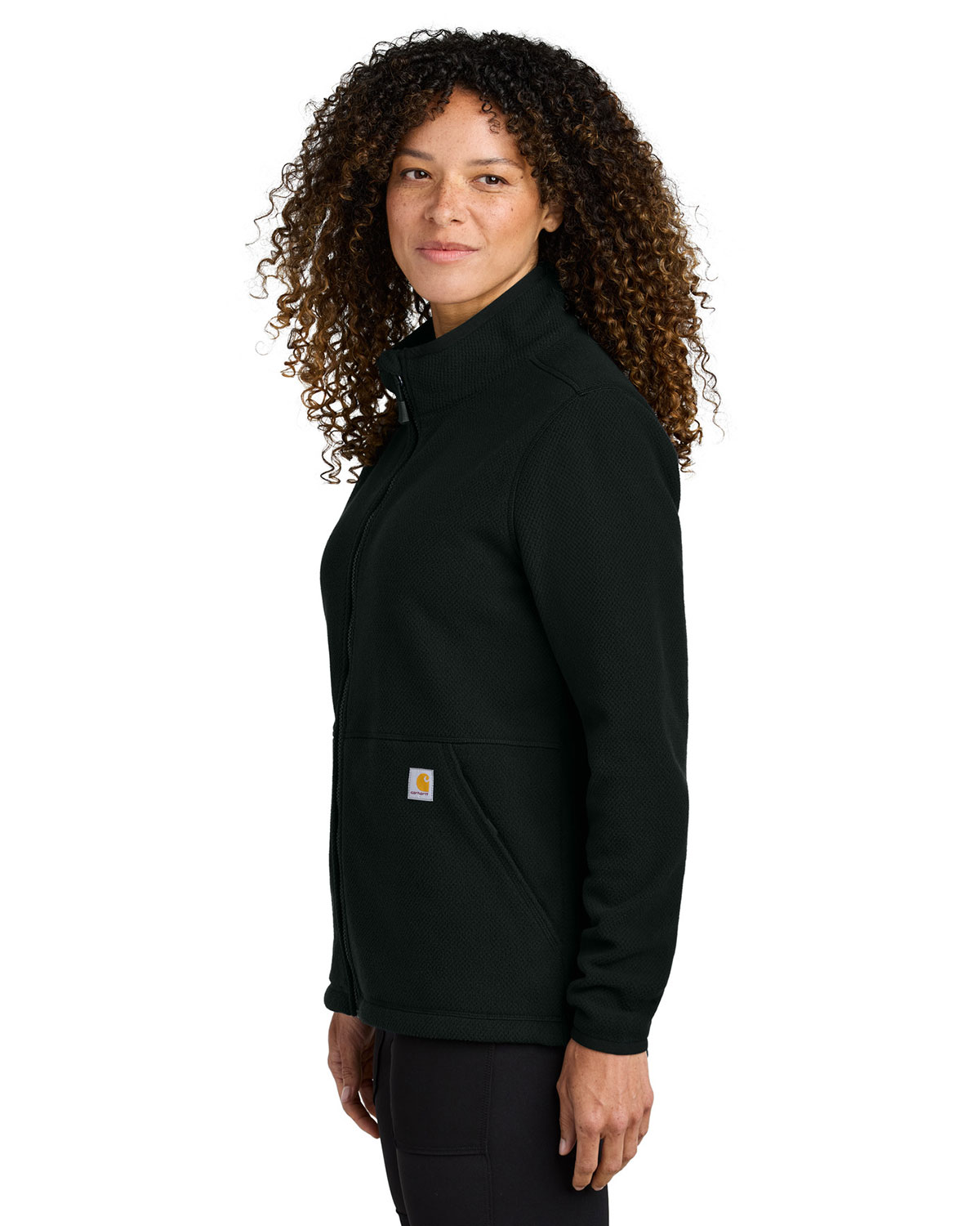 Carhartt CT106419 Women's Textured Full-Zip Fleece Jacket view 3