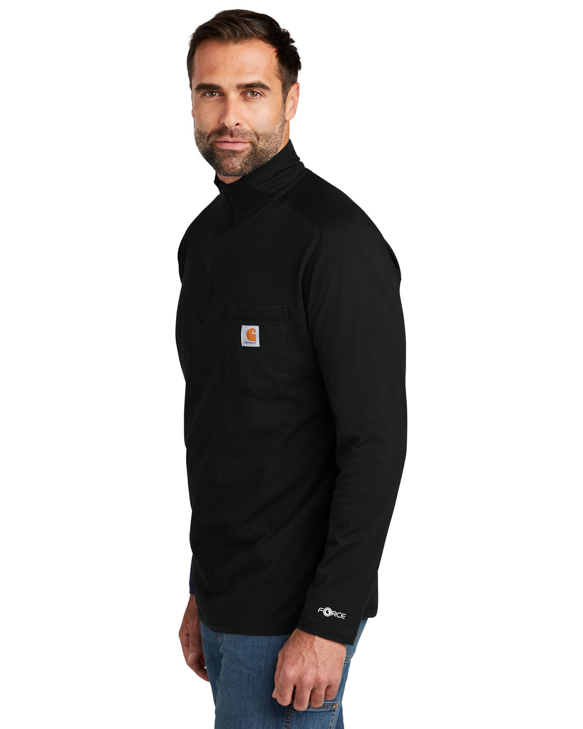 Carhartt CT106660 Force 1/4-Zip Long Sleeve T-Shirt view 3