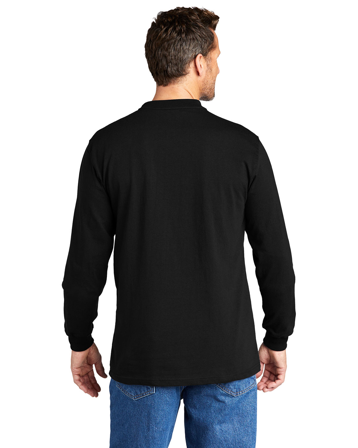 Carhartt CTK128 Long Sleeve Henley T-Shirt view 2