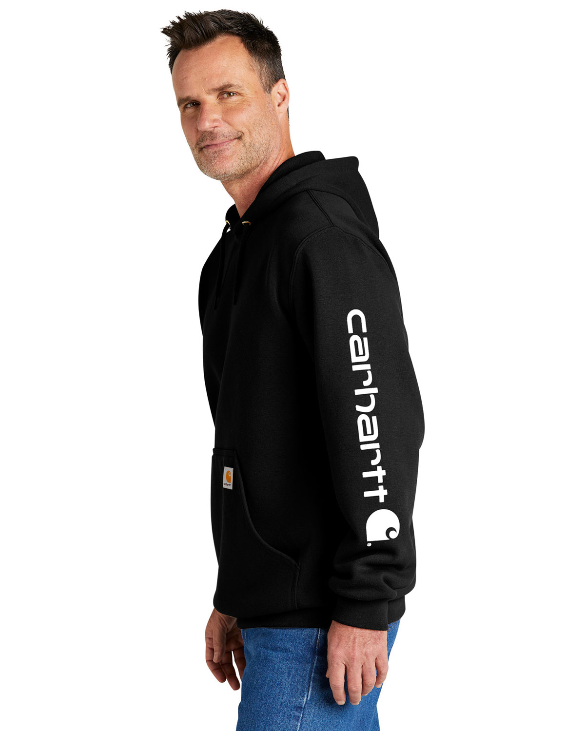 Carhartt CTK288 Midweight Hooded Logo Sweatshirt view 3