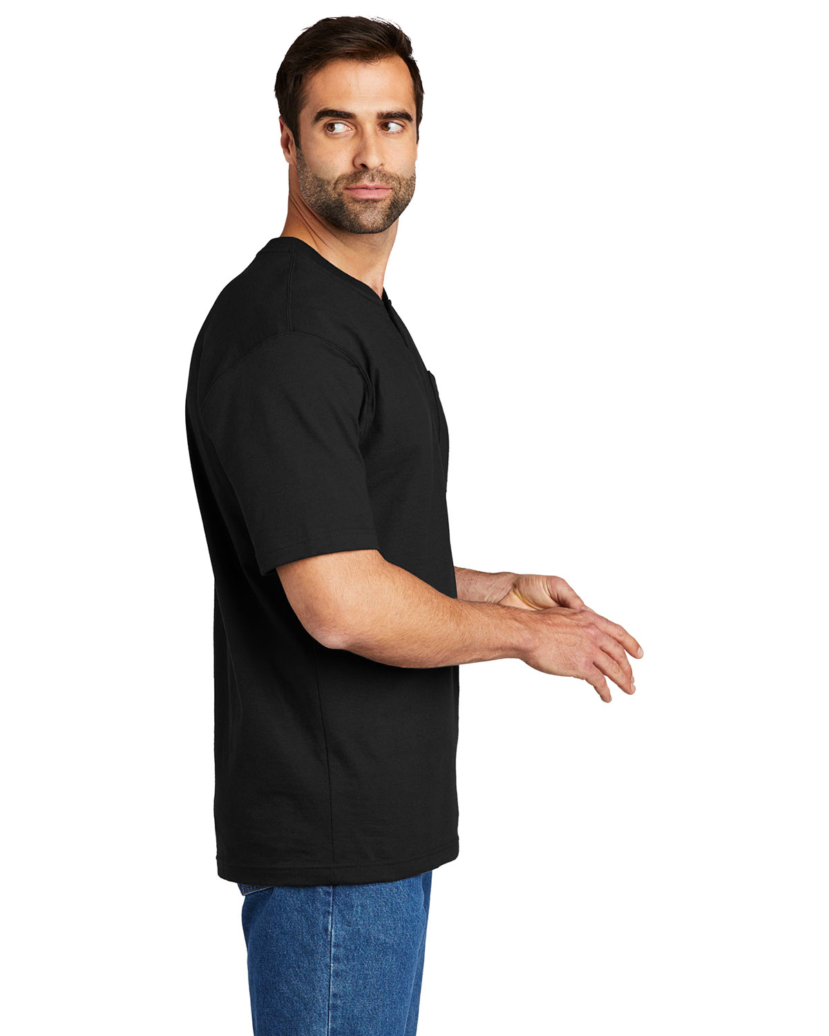 Carhartt CTK84 Short Sleeve Henley T-Shirt view 3