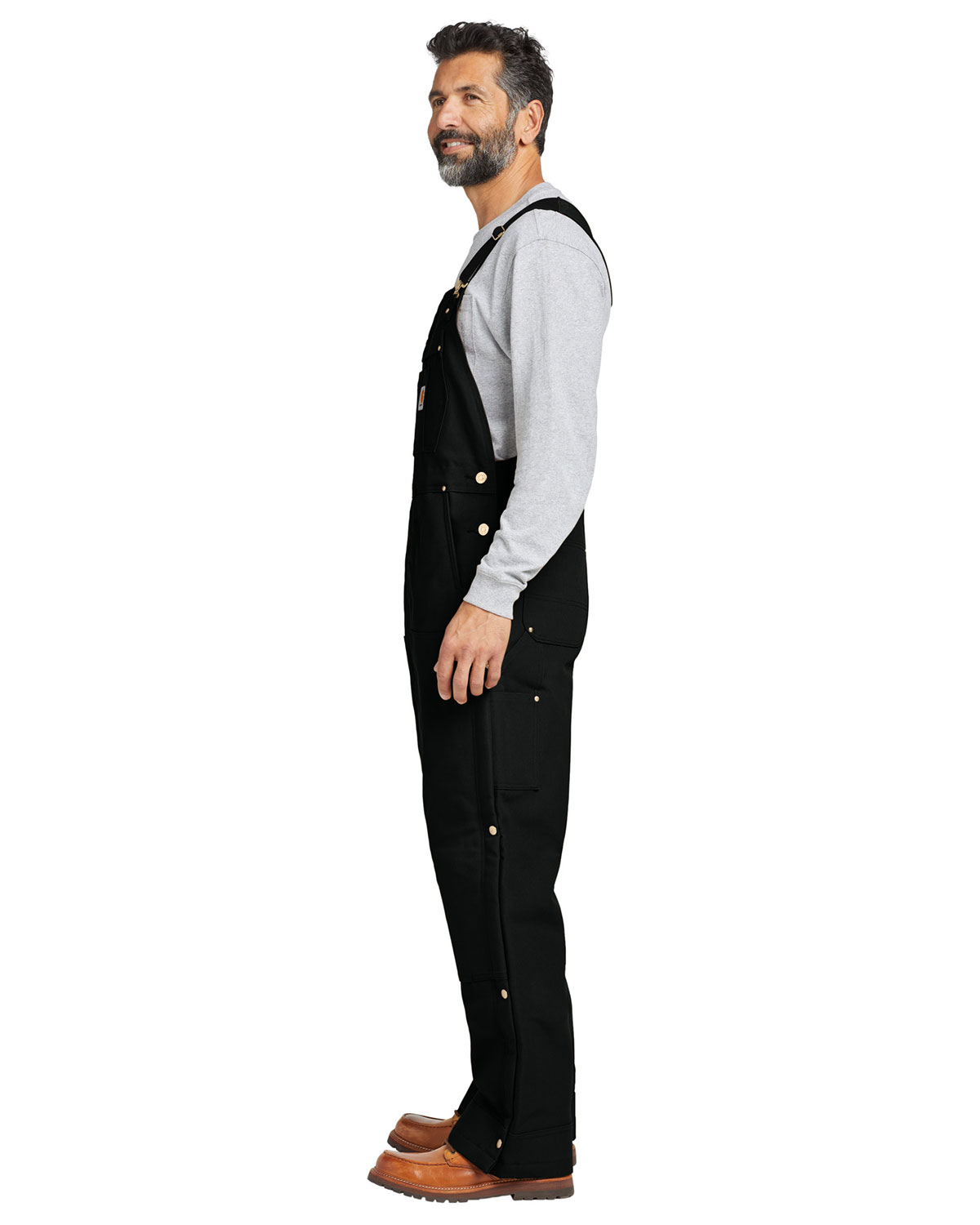 Carhartt CTS106672 Short Firm Duck Insulated Bib Overalls view 3