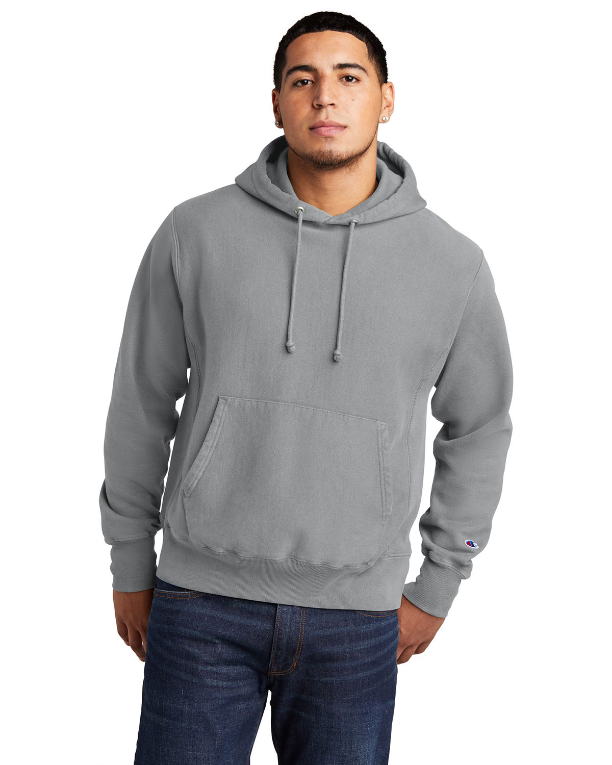 Champion GDS101 Reverse Weave Garment-Dyed Hooded Sweatshirt