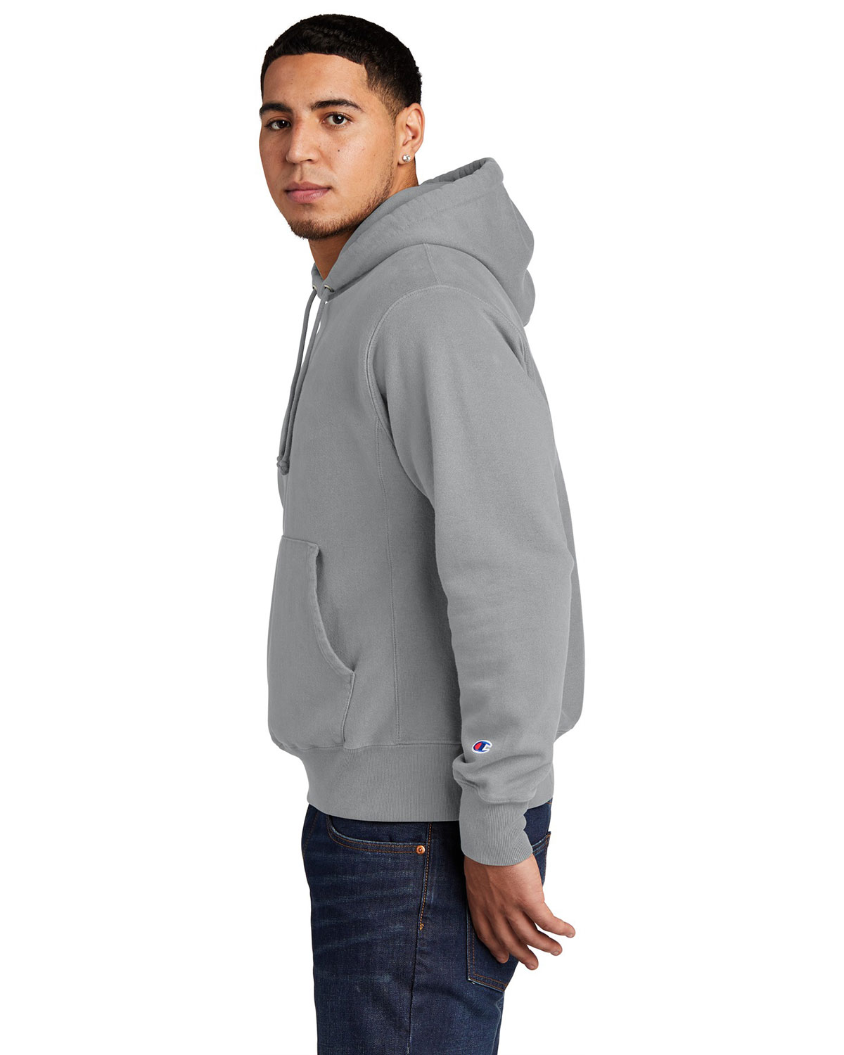 Champion GDS101 Reverse Weave Garment-Dyed Hooded Sweatshirt view 3
