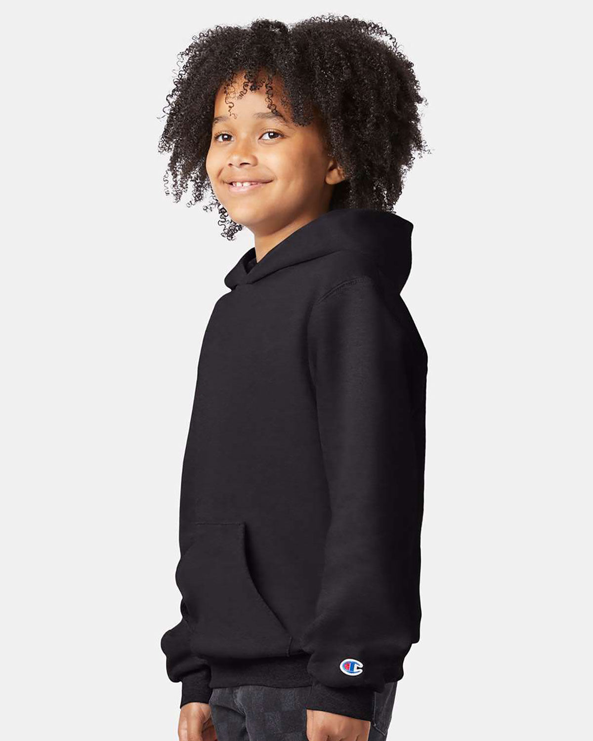 Champion S790 Youth Powerblend Hooded Sweatshirt view 3
