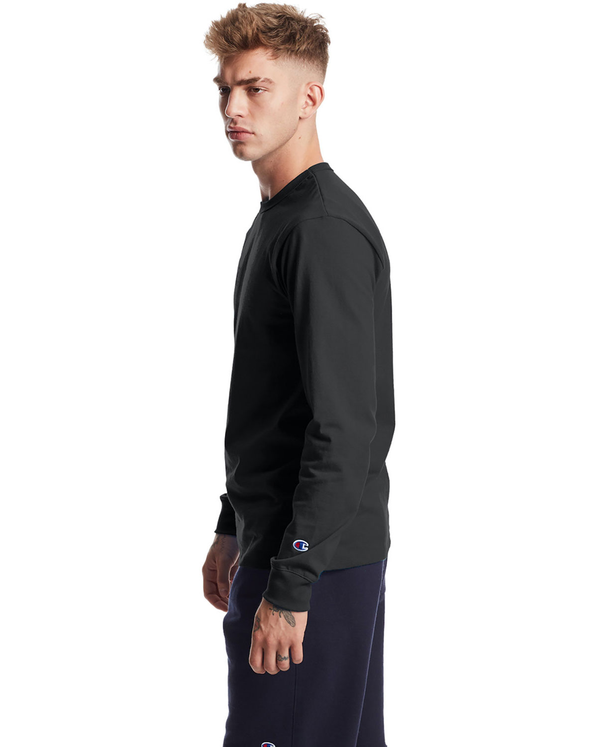 Champion T453 Unisex Heritage Jersey Long Sleeve T-Shirt view 3