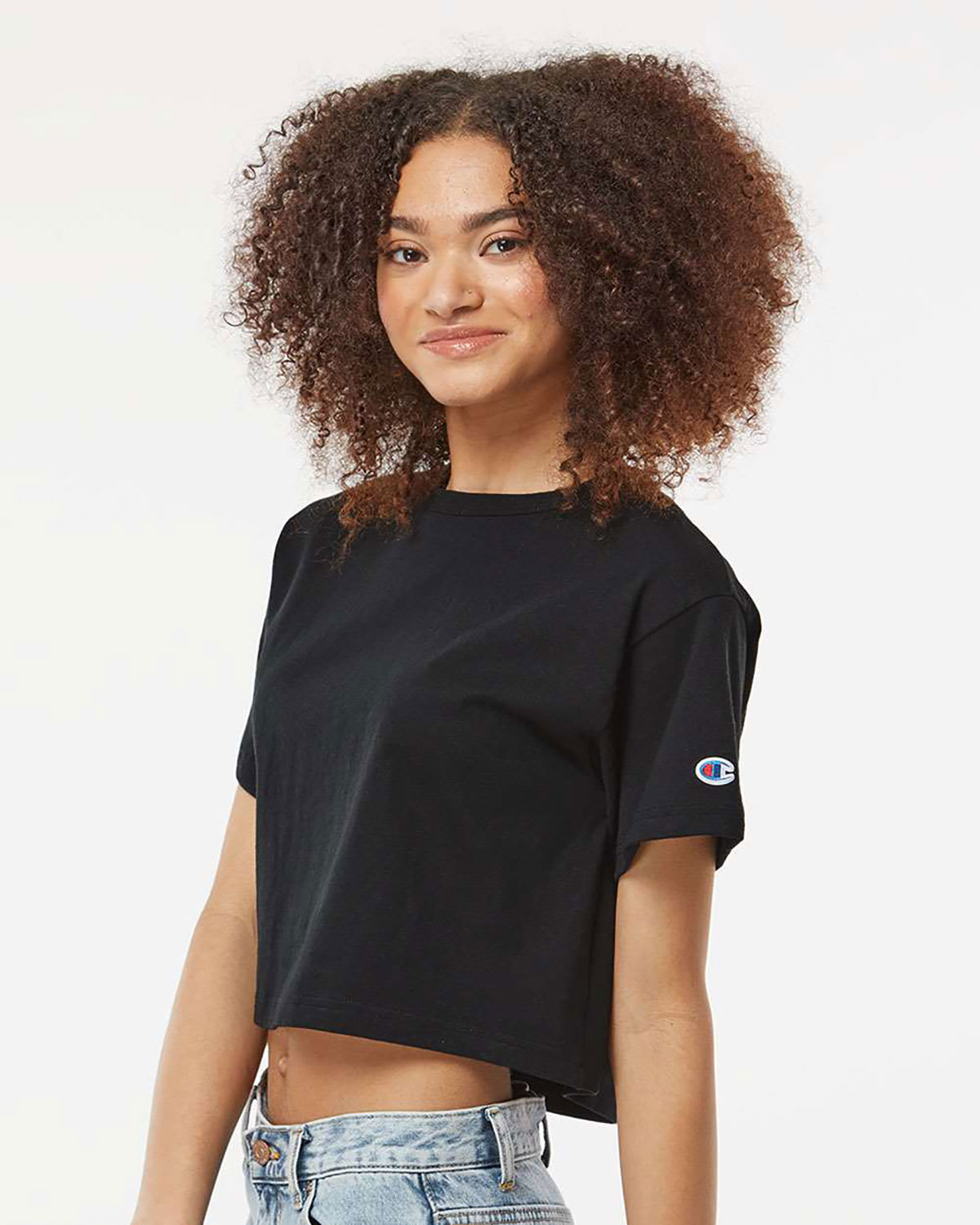 Champion T453W Women's Cropped Heritage Tee view 3