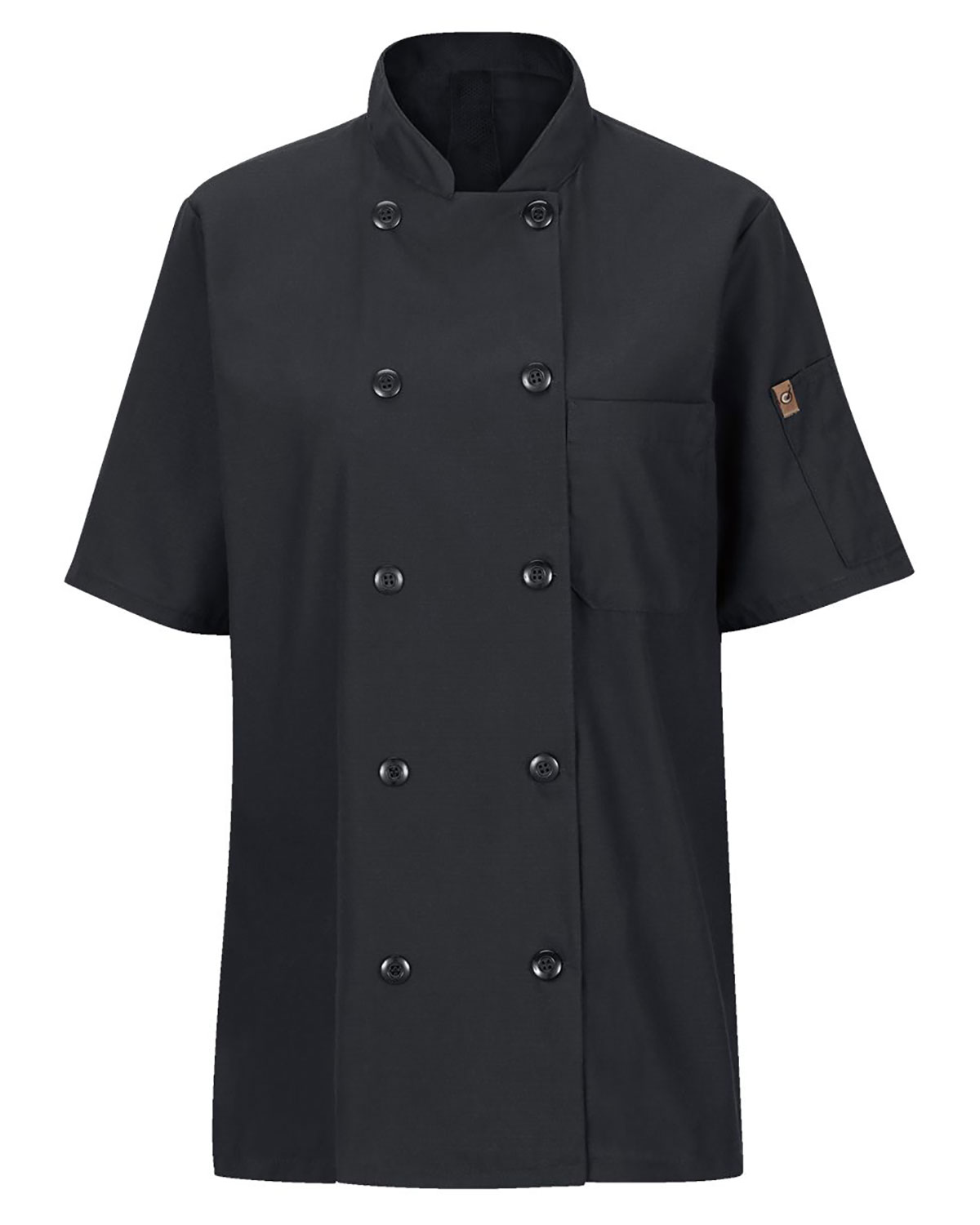 Chef Designs 045X Women's Mimix� Short Sleeve Chef Coat with OilBlok